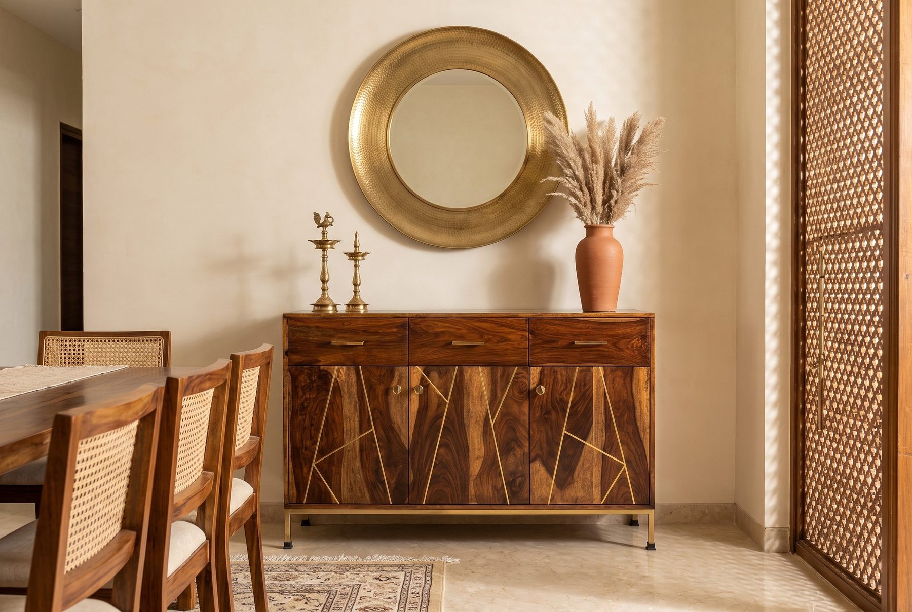Linea sideboard in a styled room