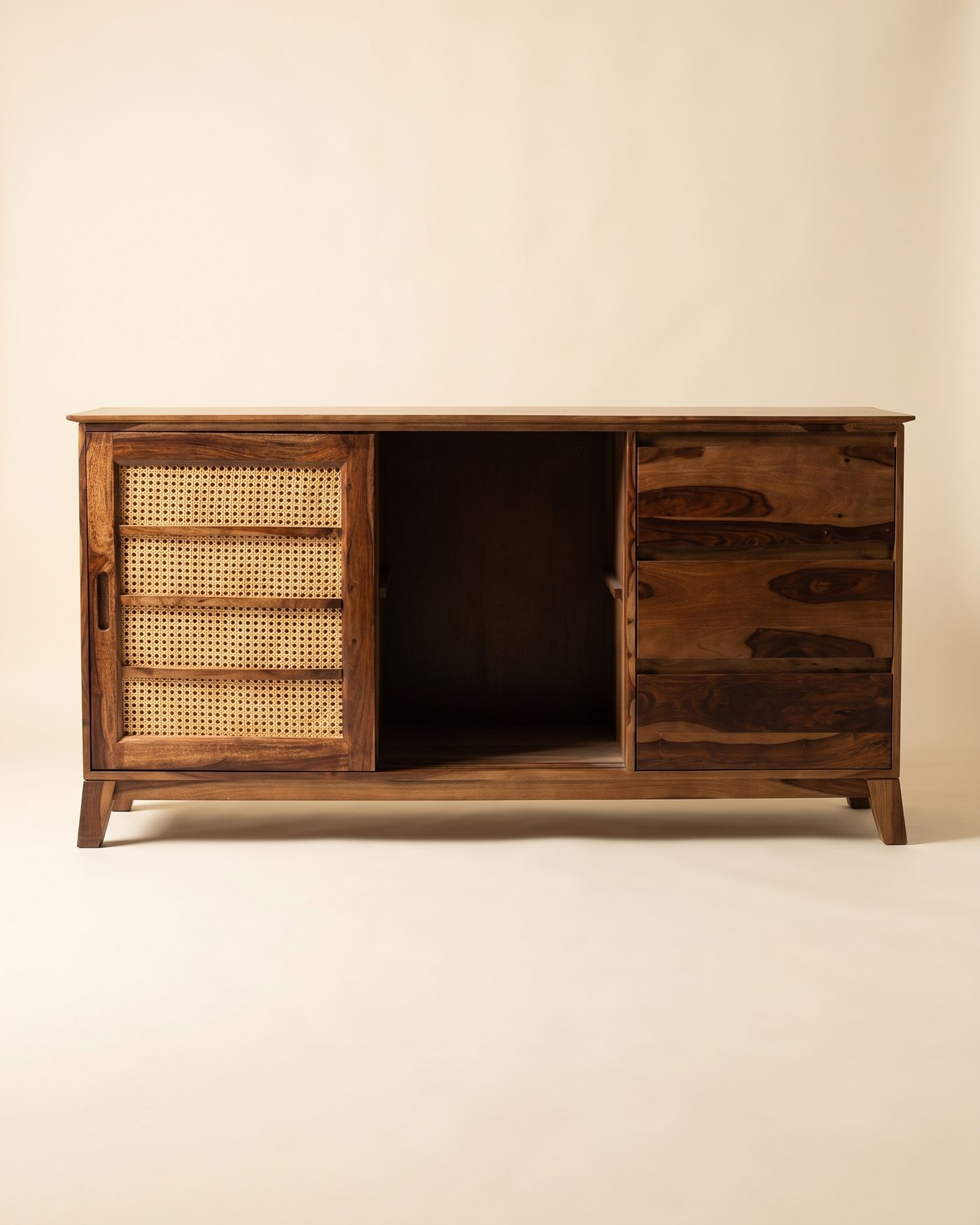 Rattan sideboard, view 3