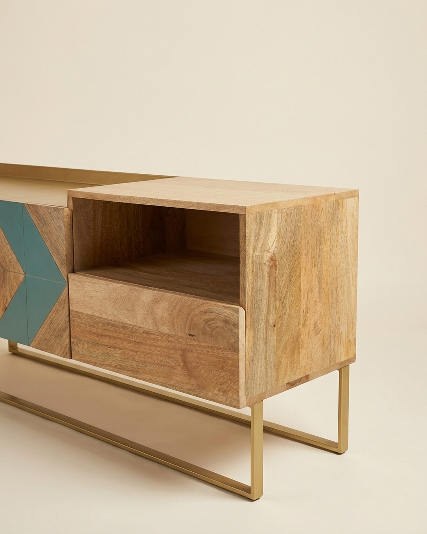 Chevron sideboard, view 2