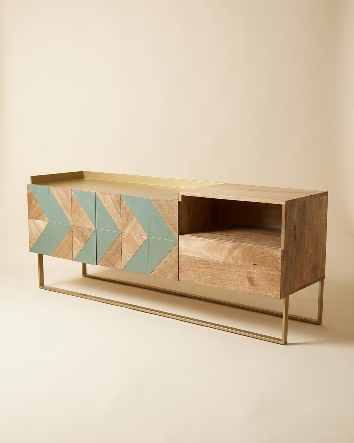 Chevron sideboard, view 3