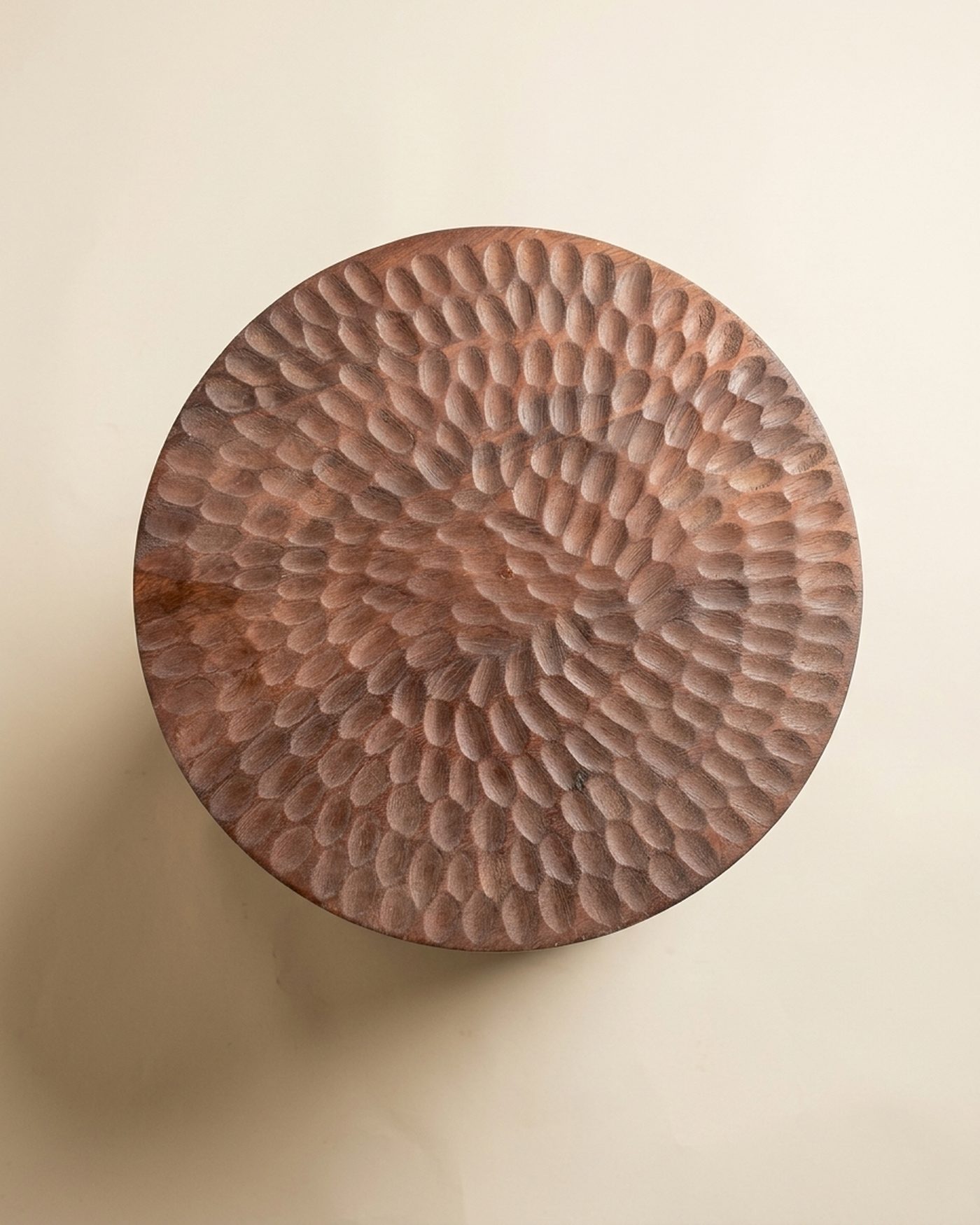 Drum side table, view 2