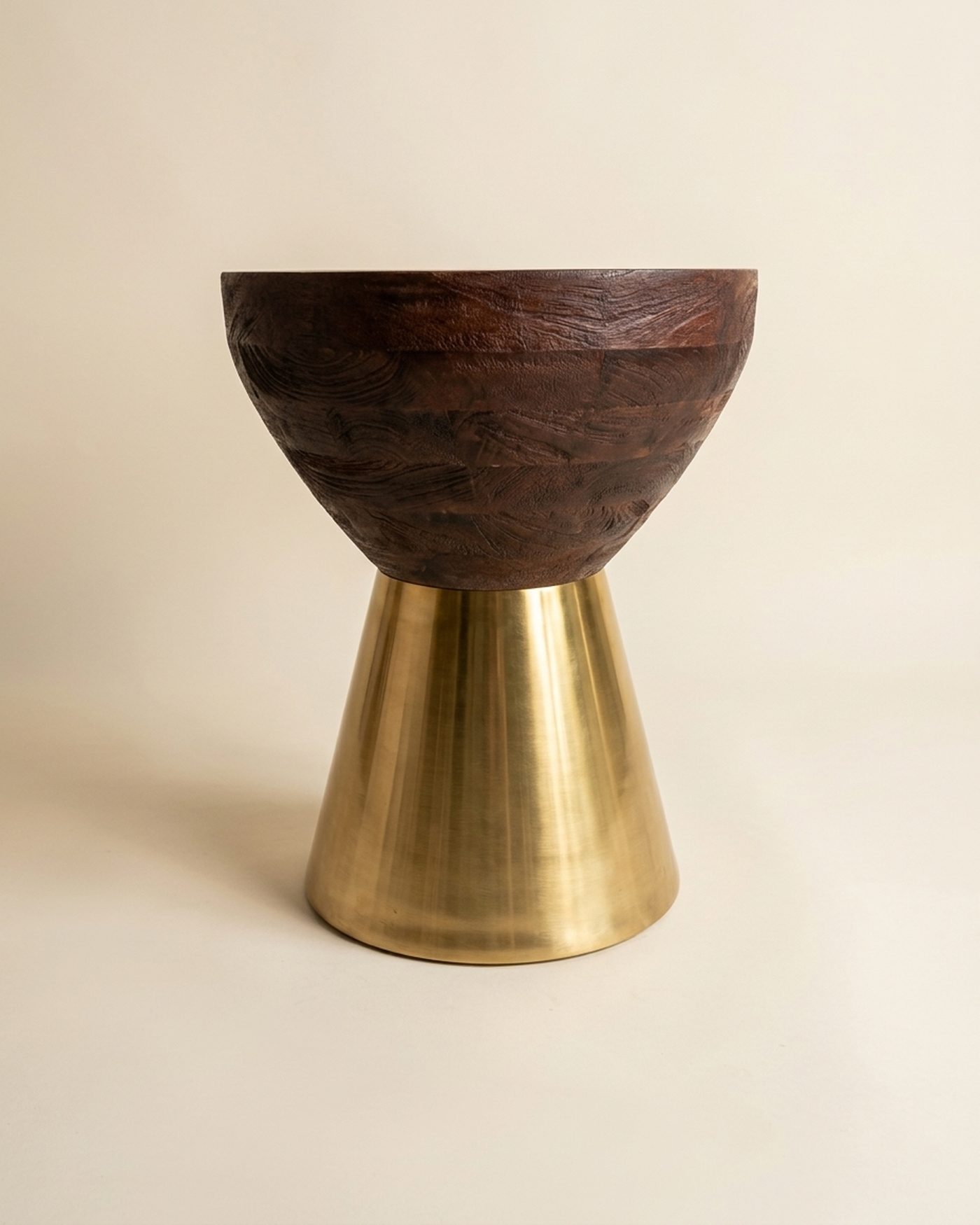 Drum side table, view 3
