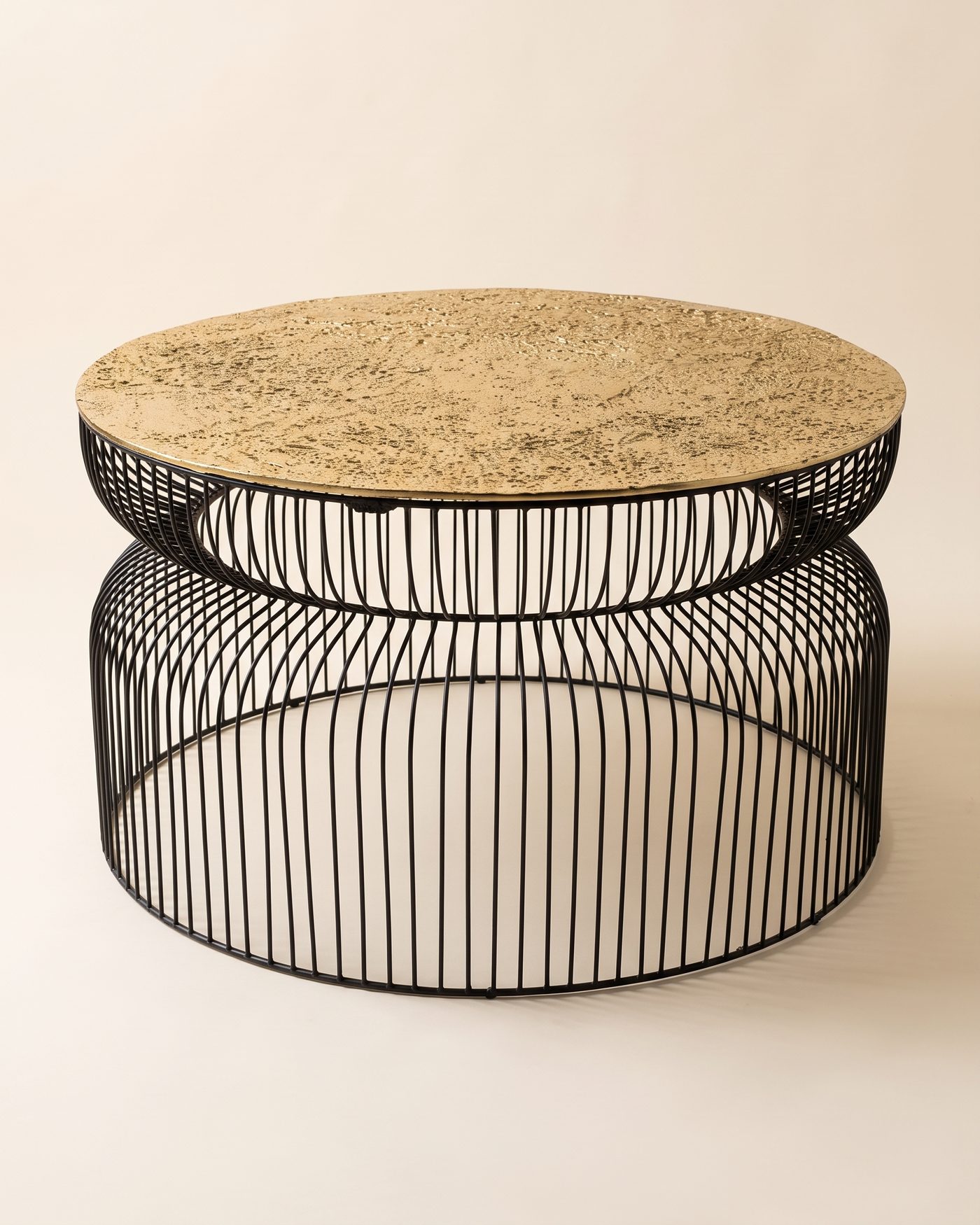 Gilt coffee table, studio photo