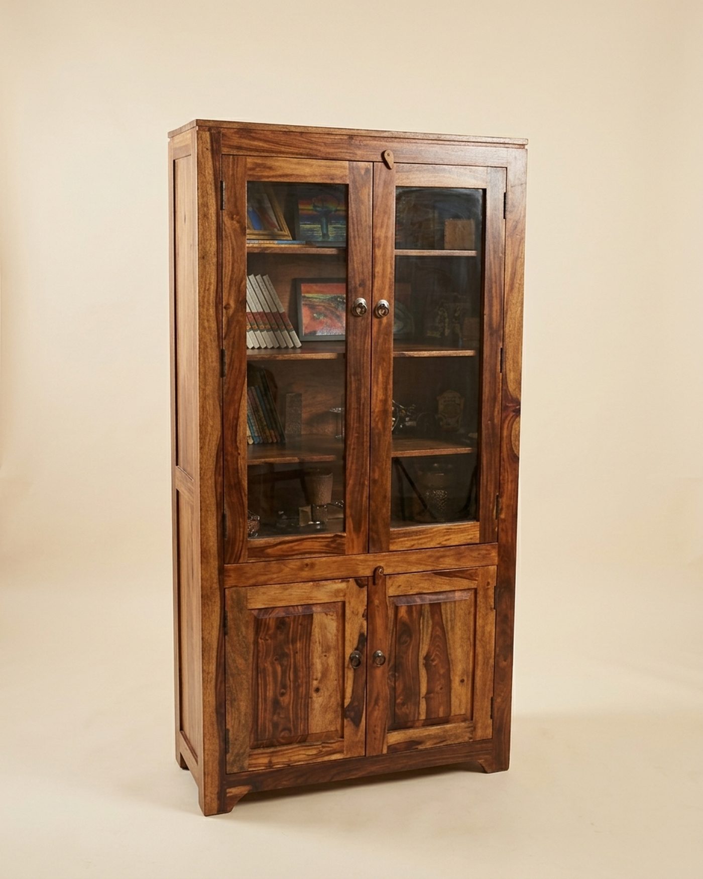 Archive glass-door bookcase, studio photo