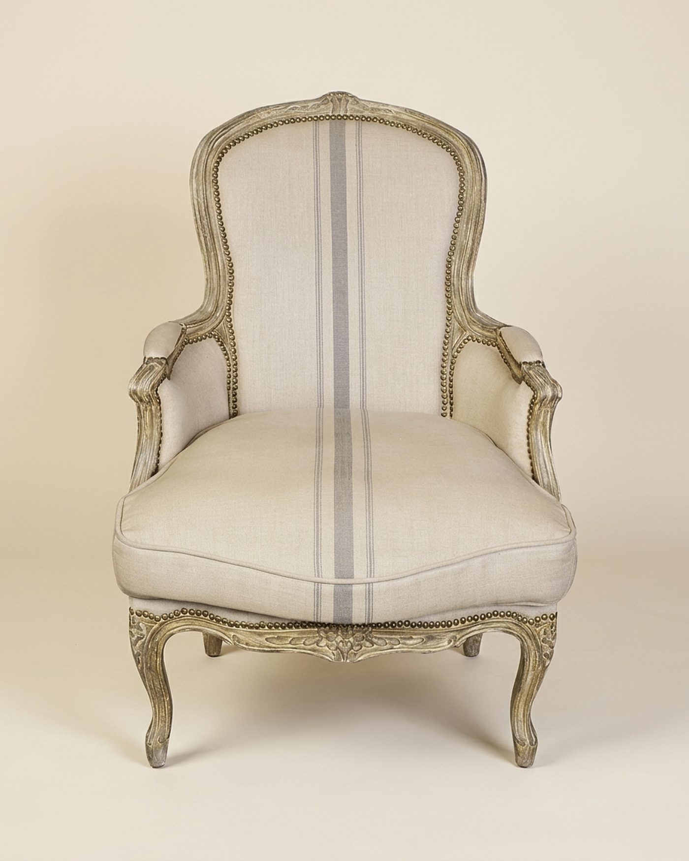 Bergère french armchair, studio photo