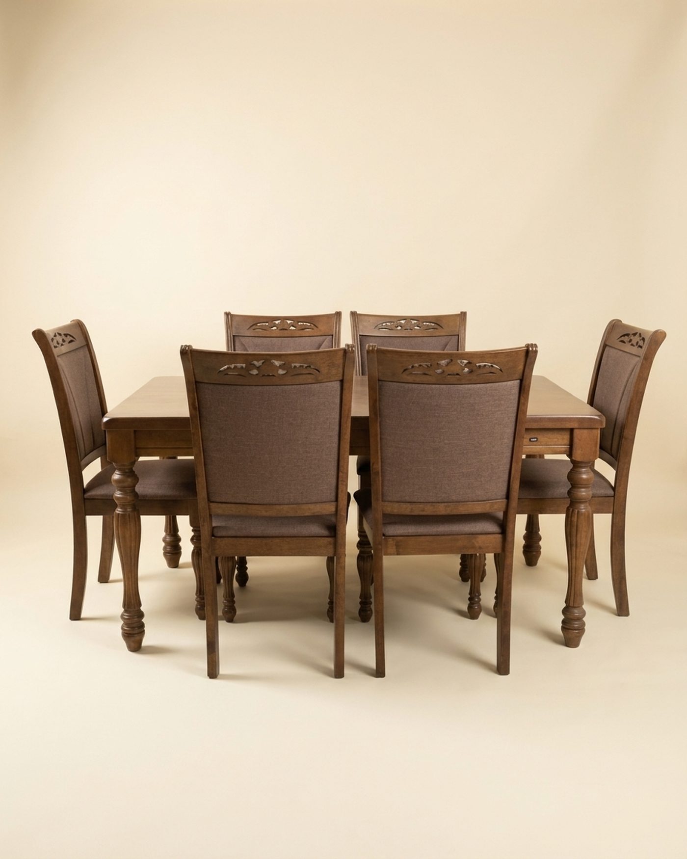 Colonial carved dining set, view 3