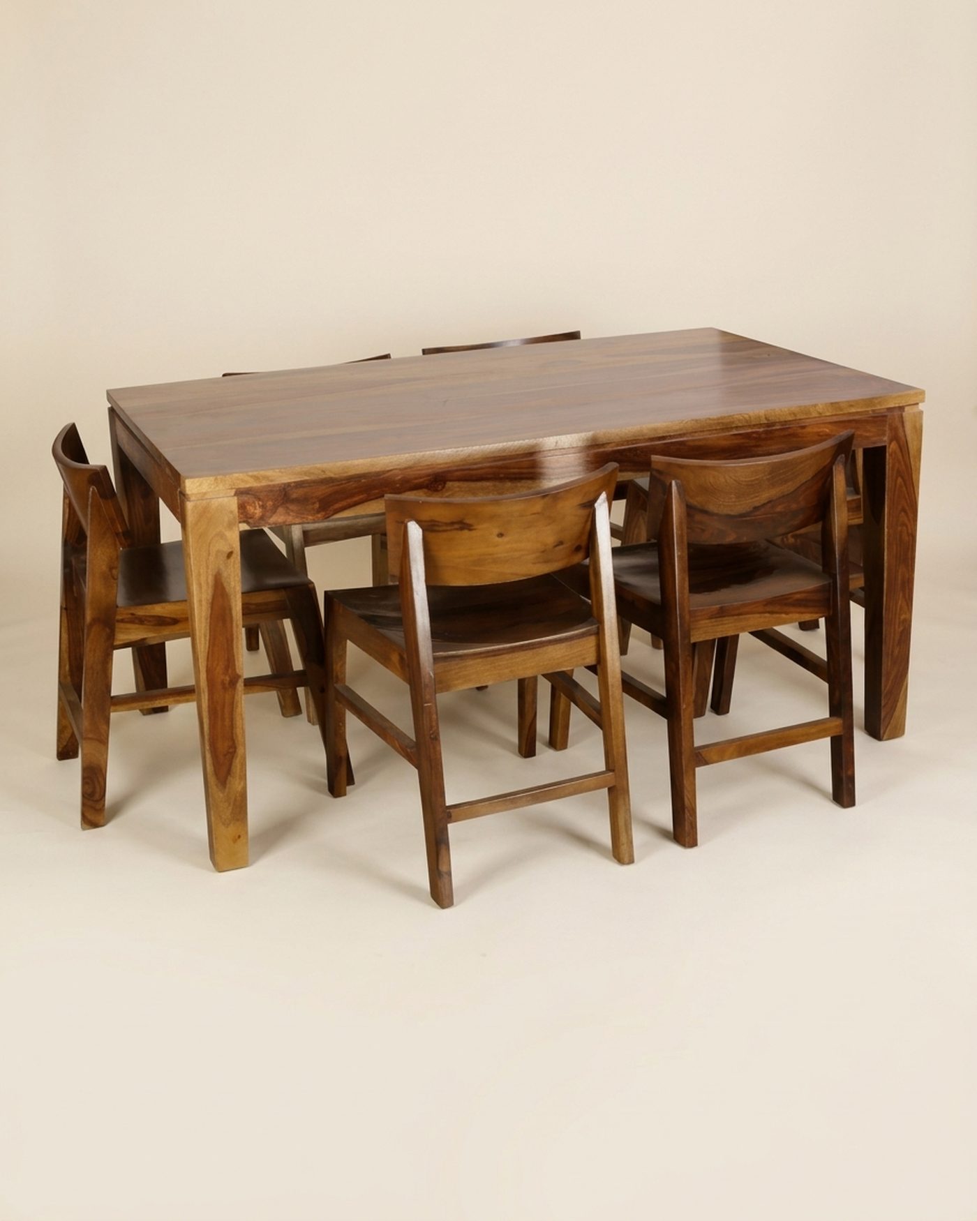 Fugo Six sheesham dining set, view 2
