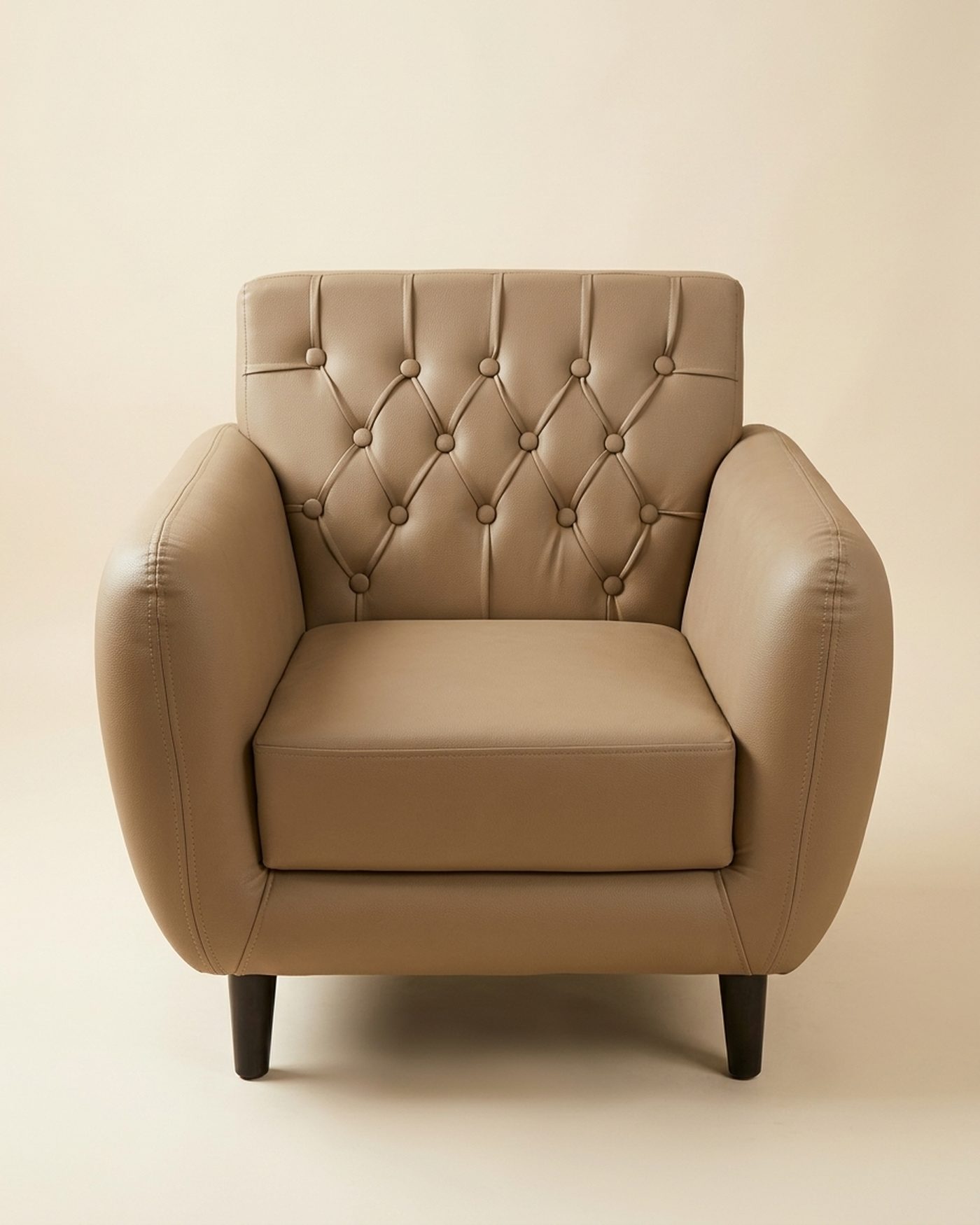 Latte armchair, studio photo