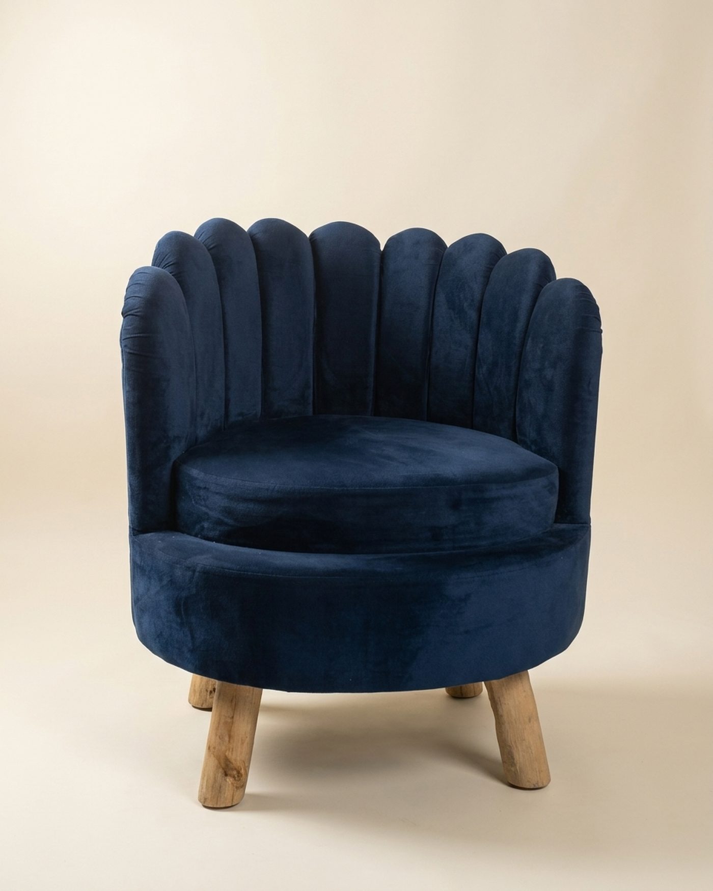 Lotus scallop-back chair, view 2