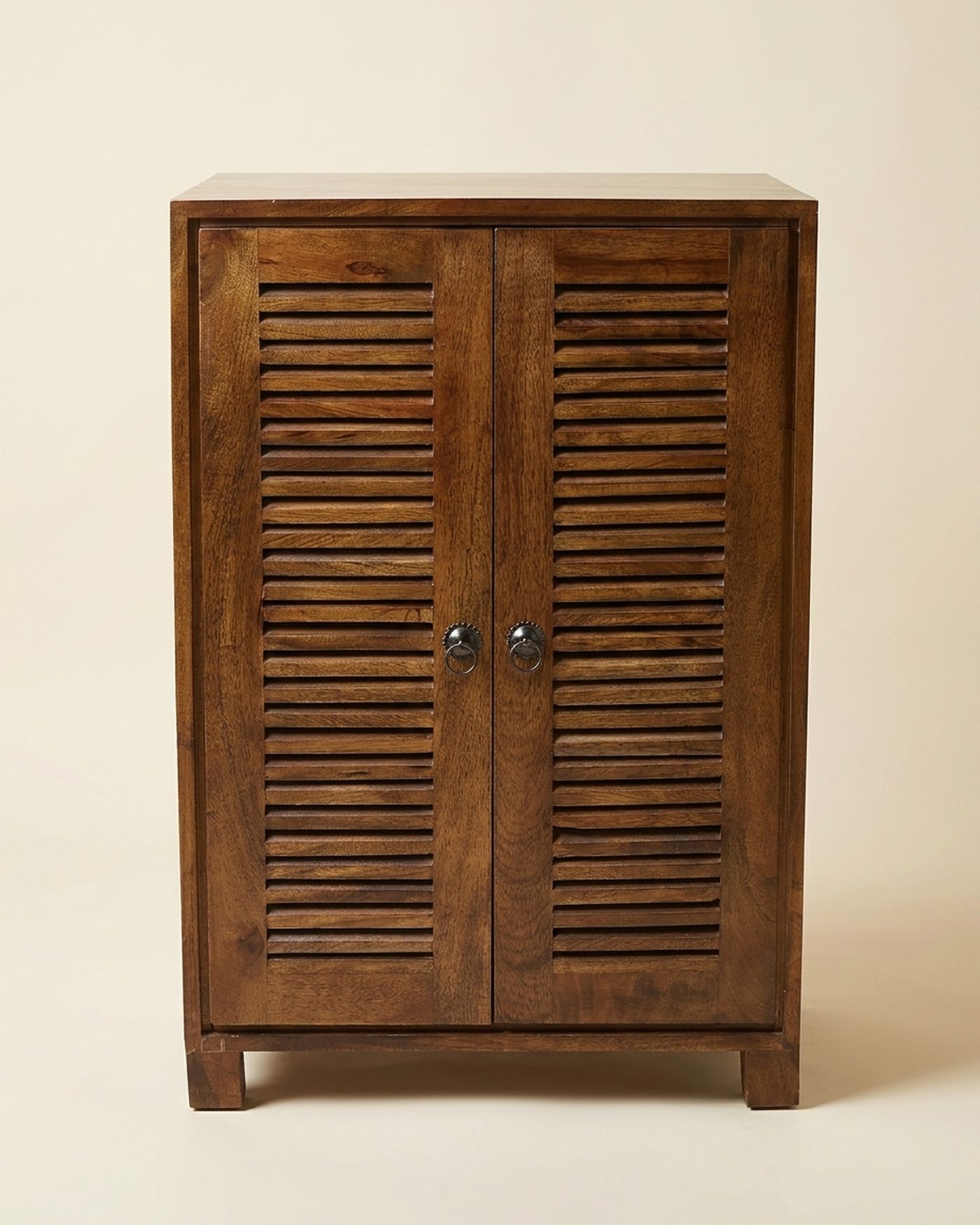 Louvre Tall louvred cabinet, studio photo