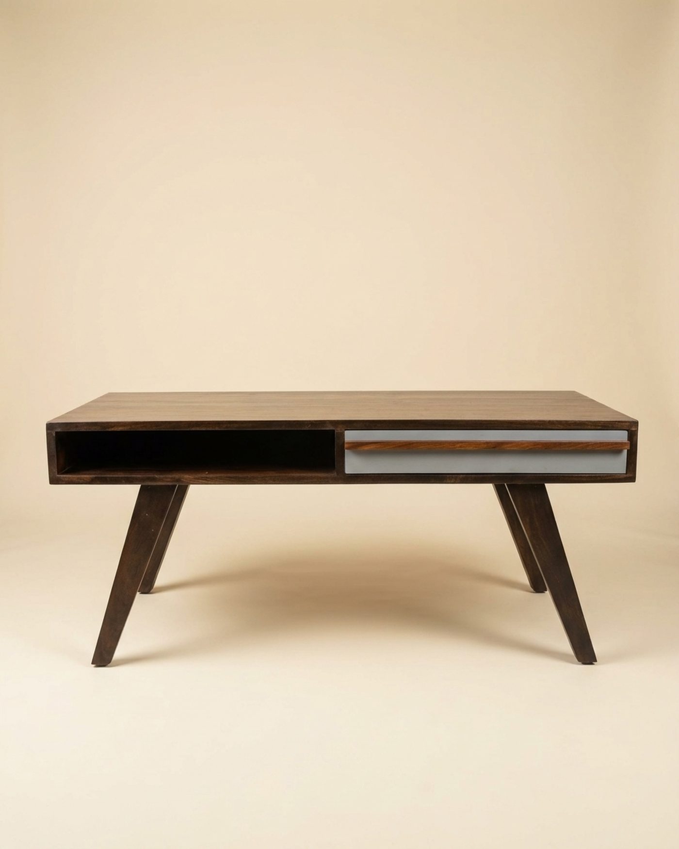 Mid-Century coffee table, studio photo