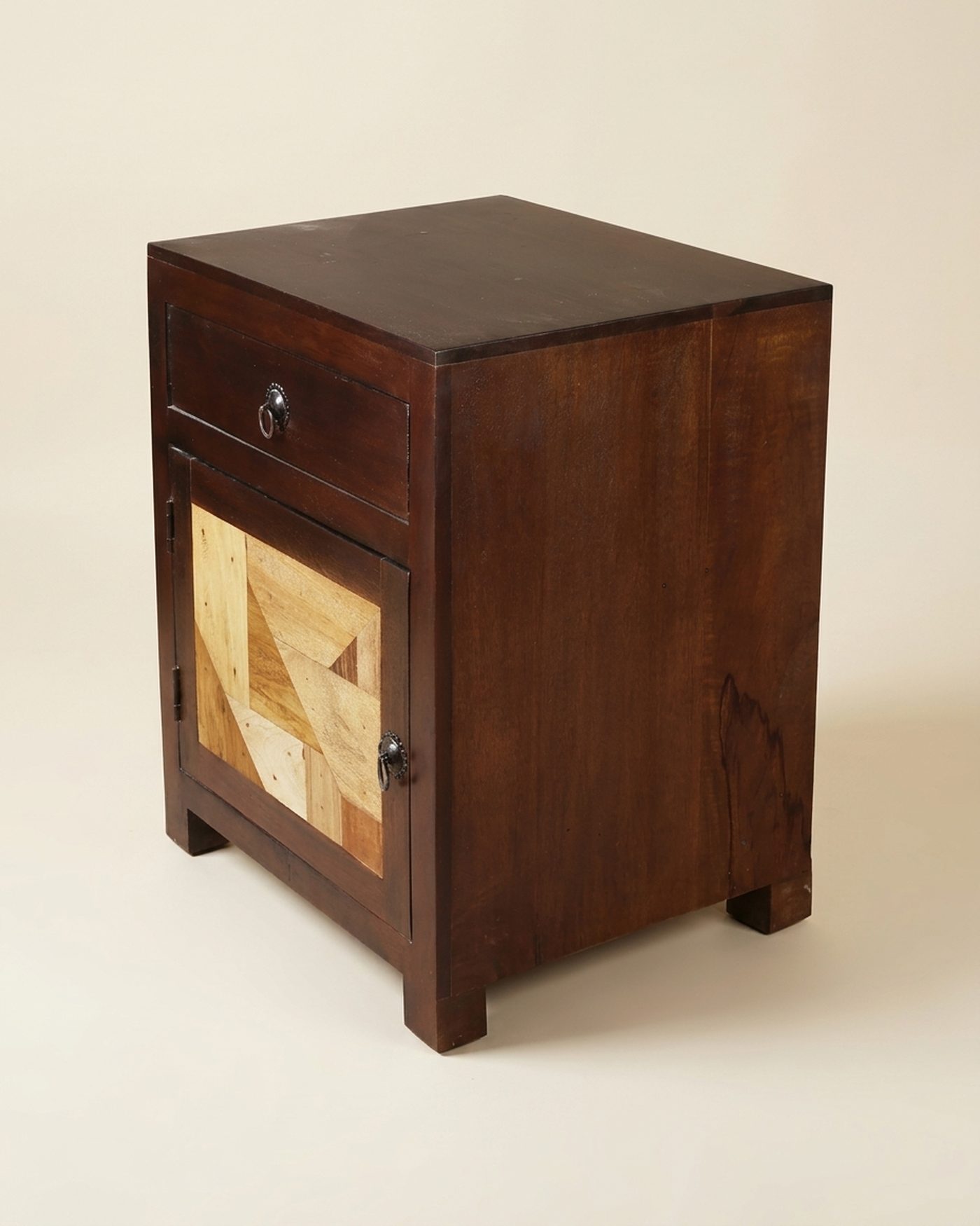 Parquet bedside cabinet, view 2