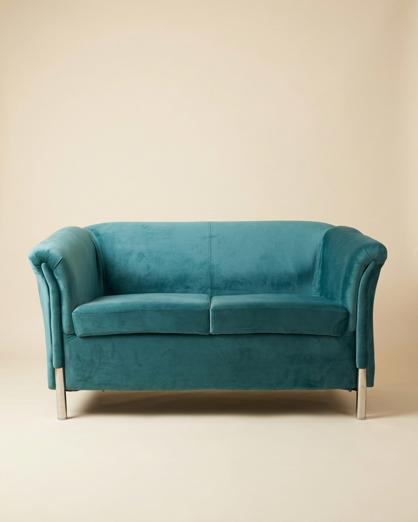 Peacock Loveseat velvet loveseat, view 2