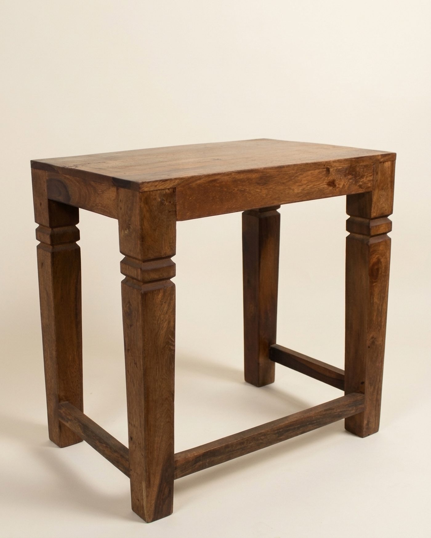 Peg sheesham side table, view 3