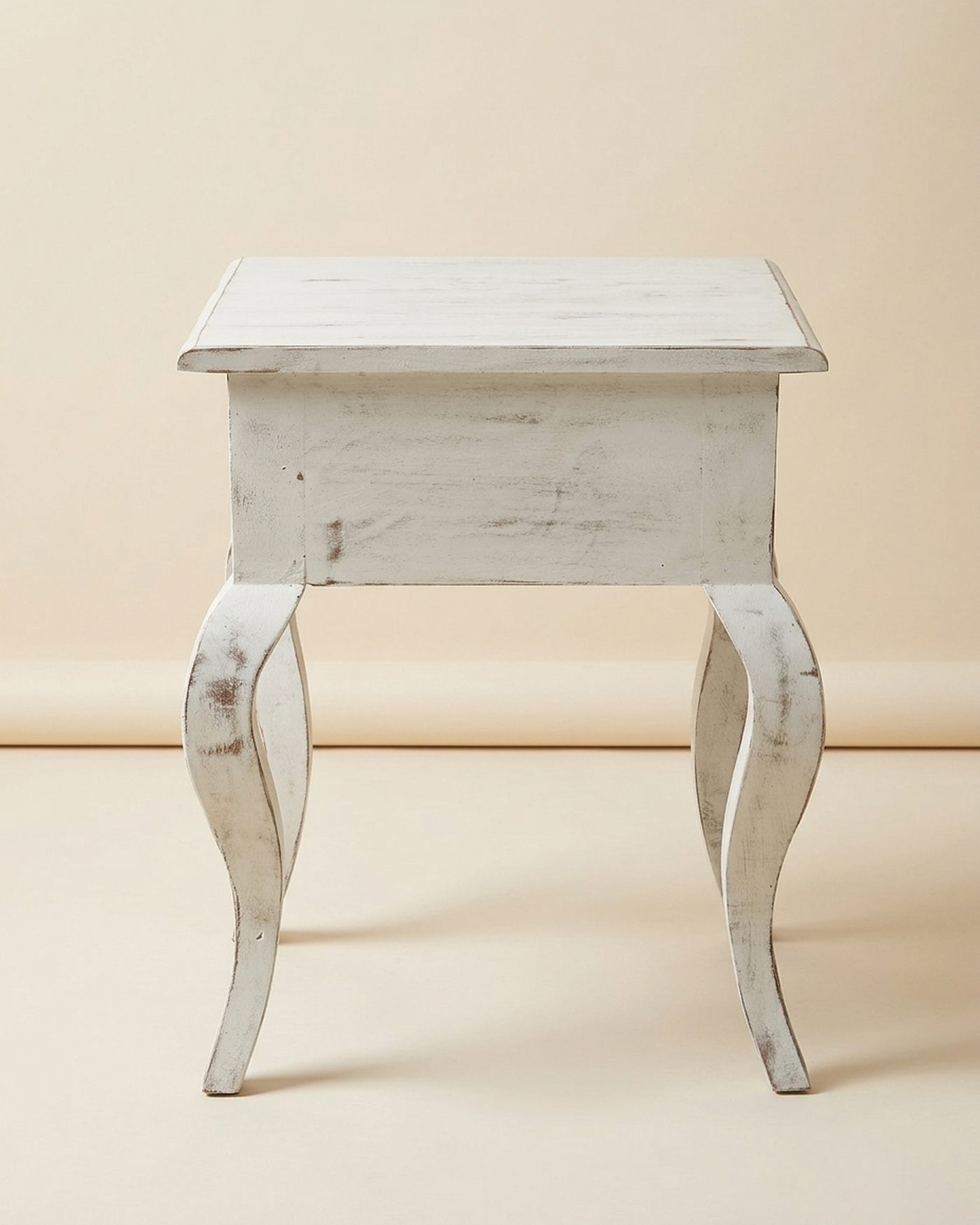 Provence cabriole side table, studio photo