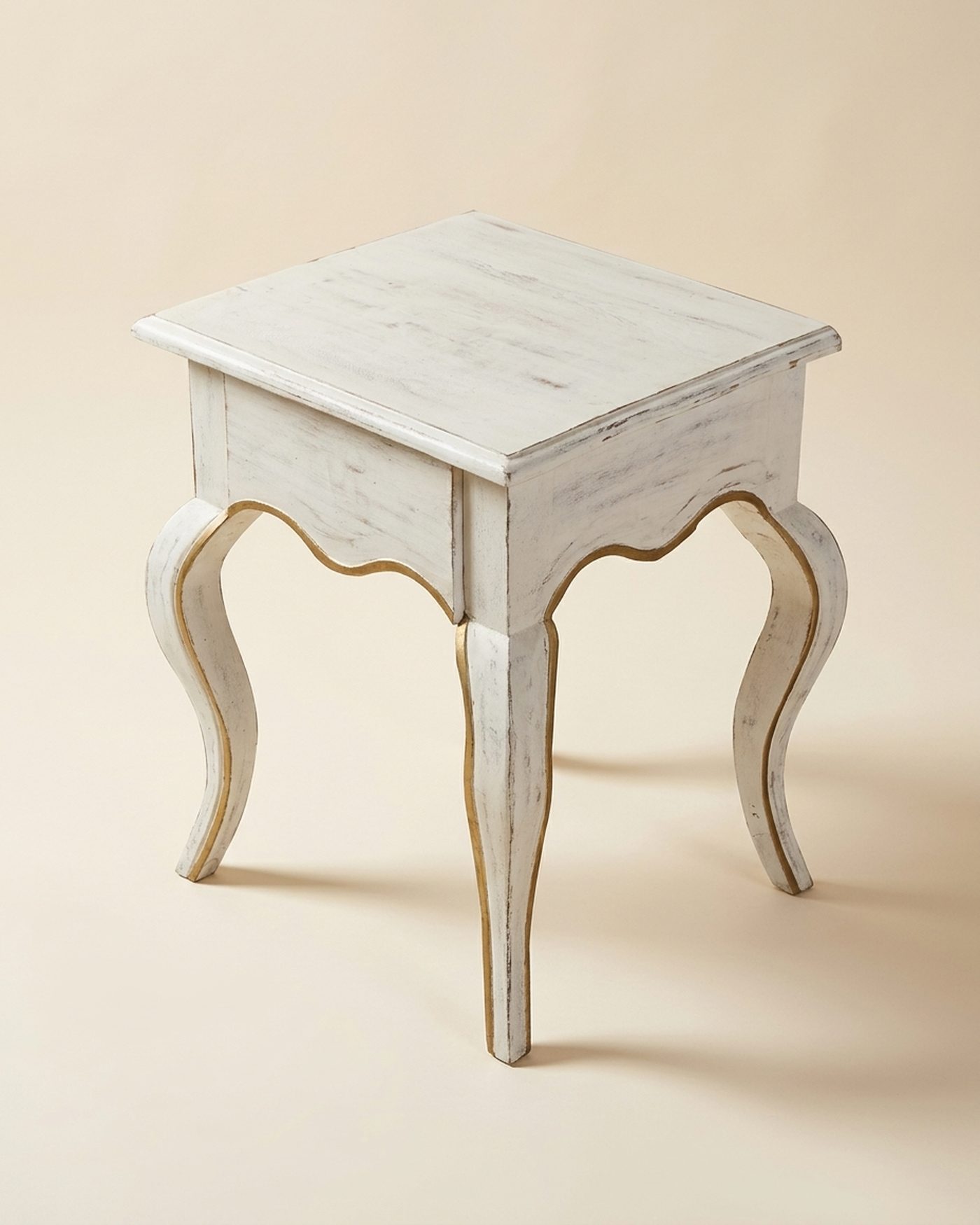 Provence cabriole side table, view 2