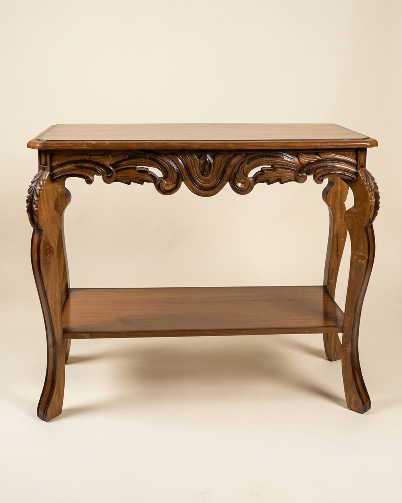 Rococo carved console, studio photo