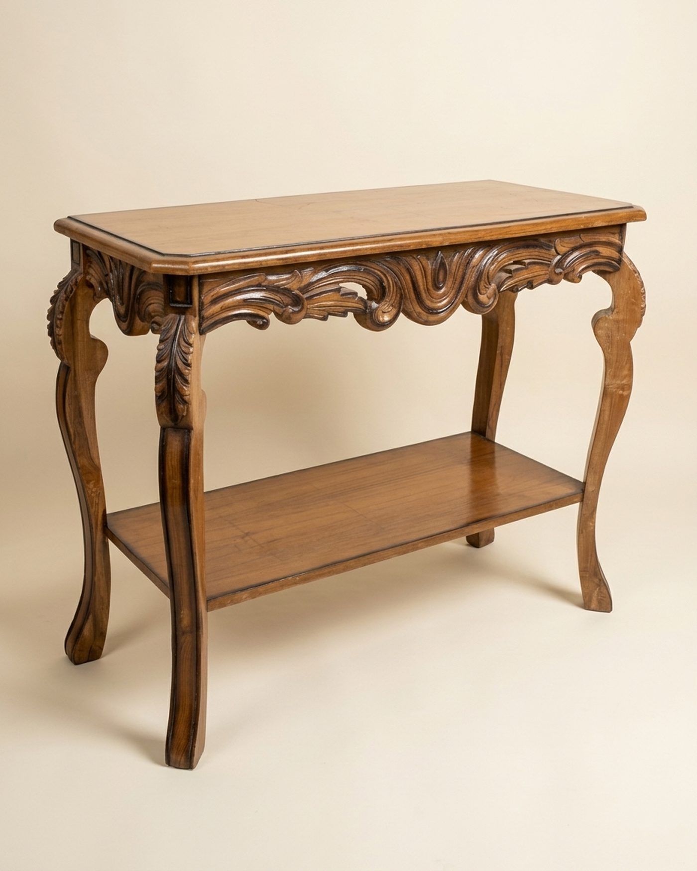 Rococo carved console, view 2