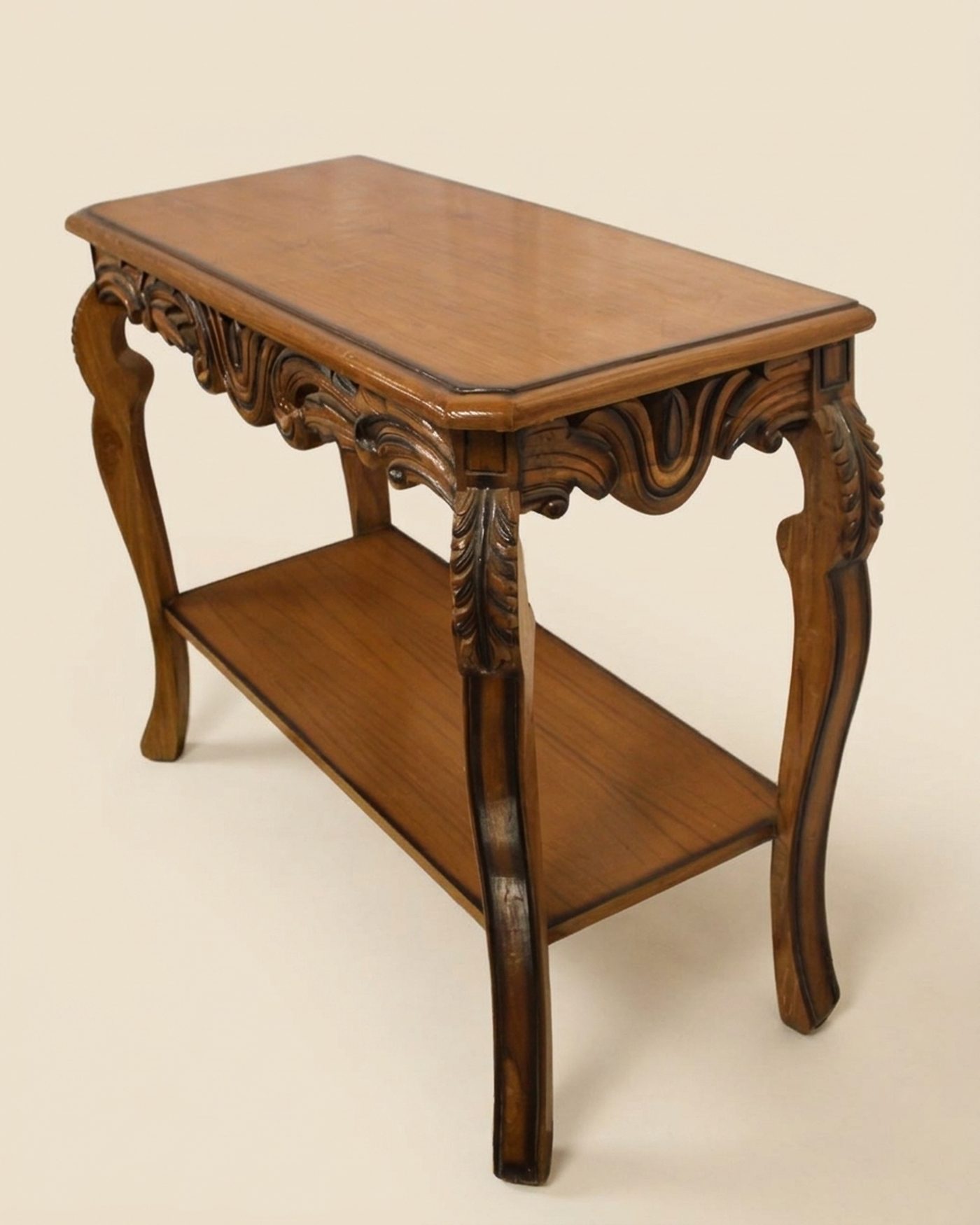 Rococo carved console, view 3