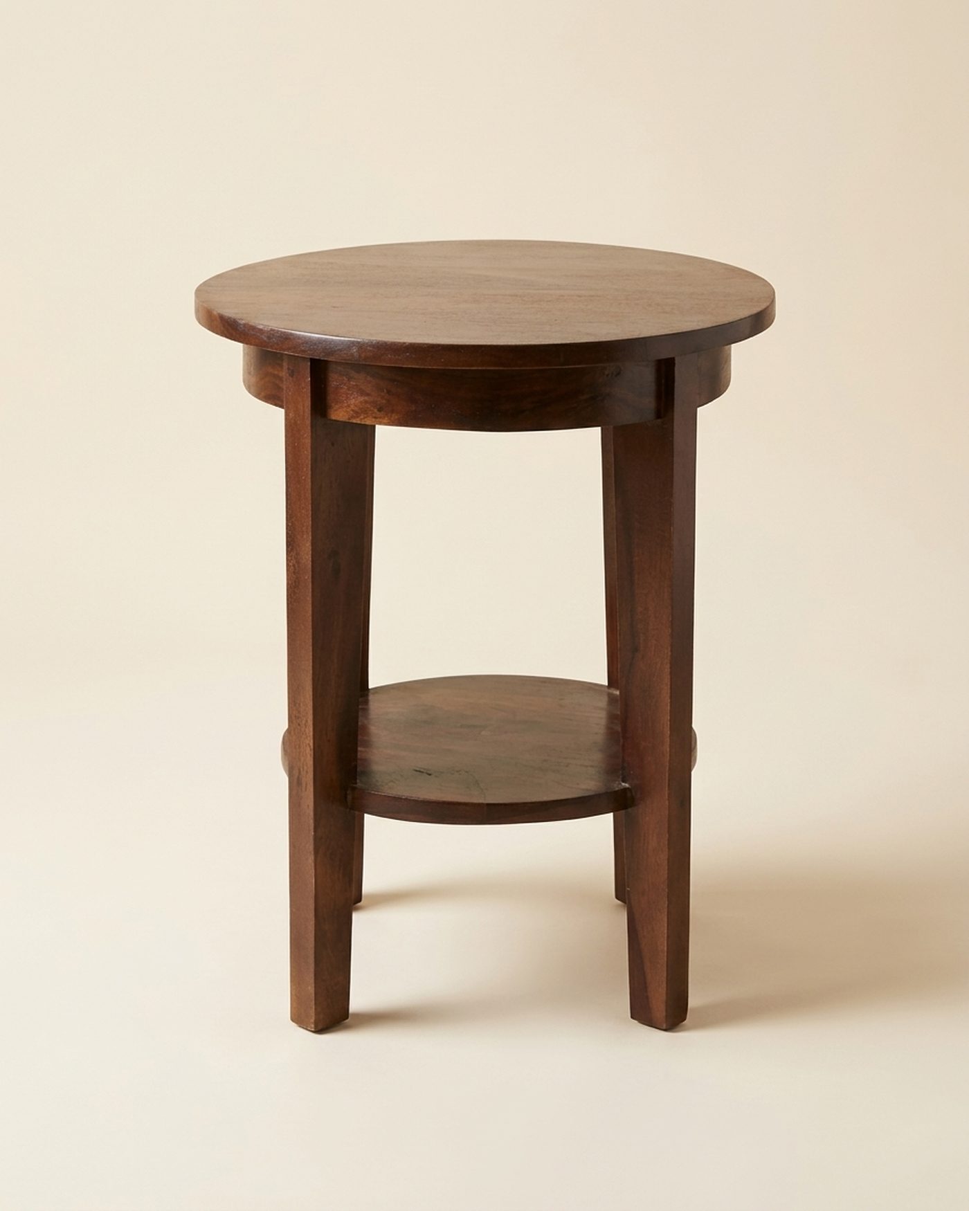 Round Two round side table, studio photo