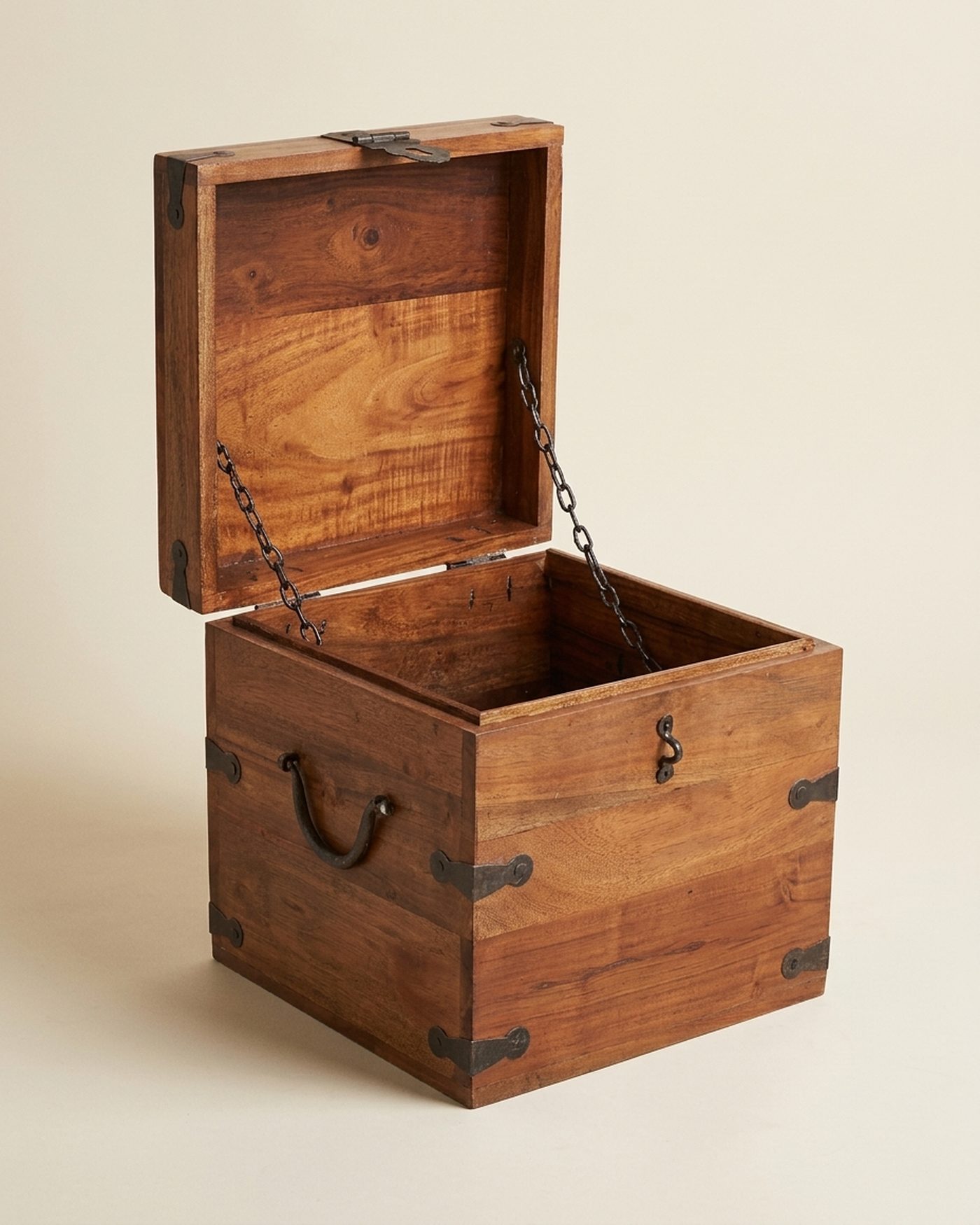Strapwork iron-strap chest, view 2