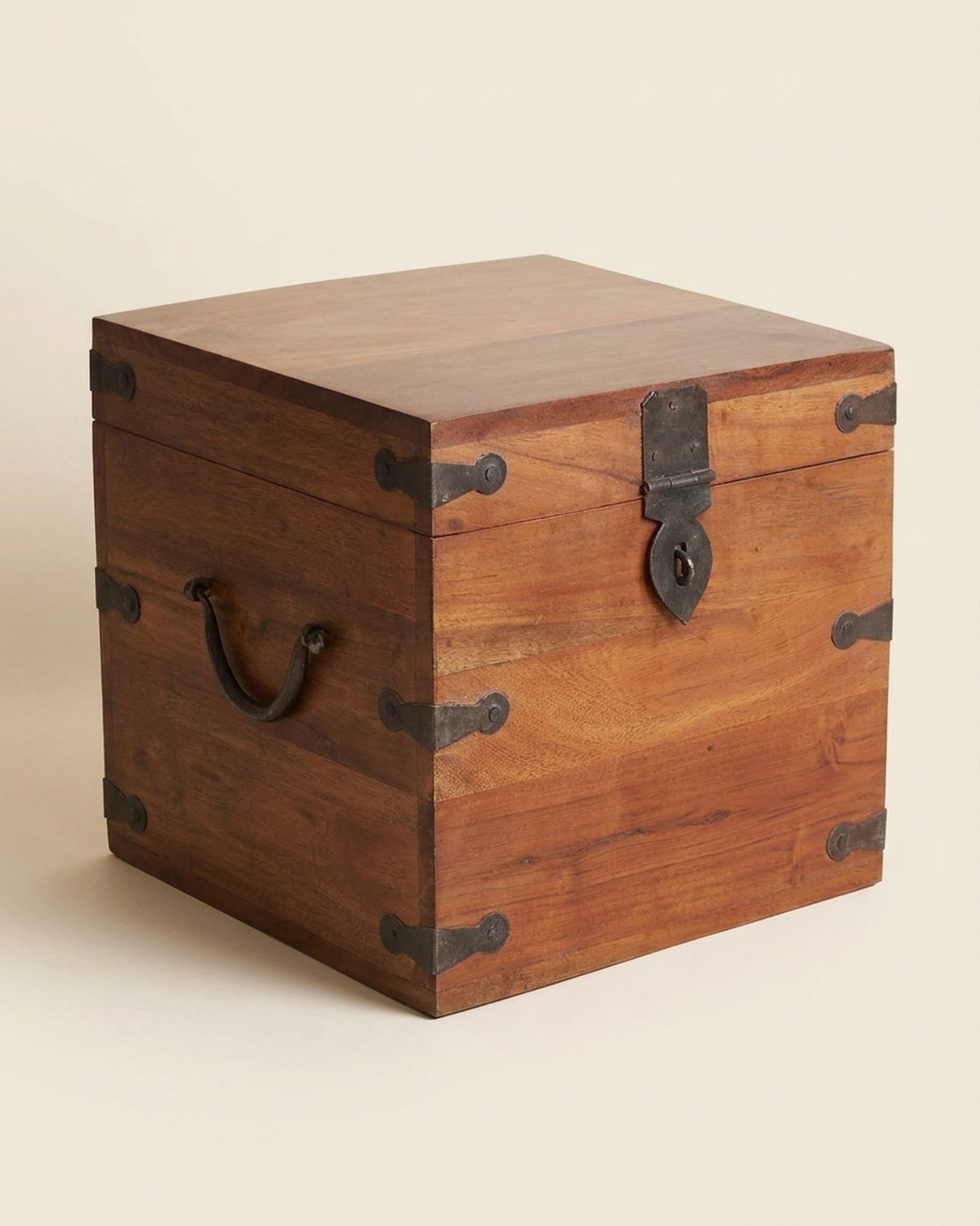 Strapwork iron-strap chest, view 3
