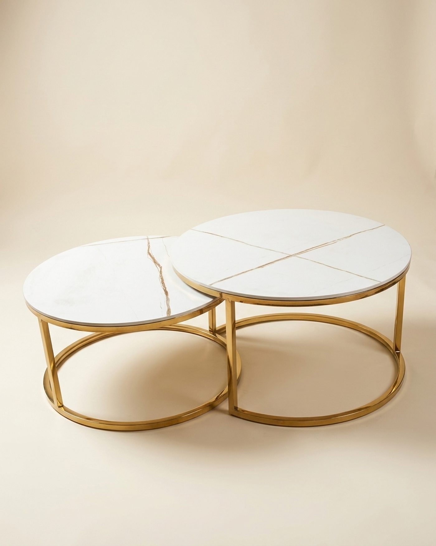 Twin Moon nesting coffee tables, view 2