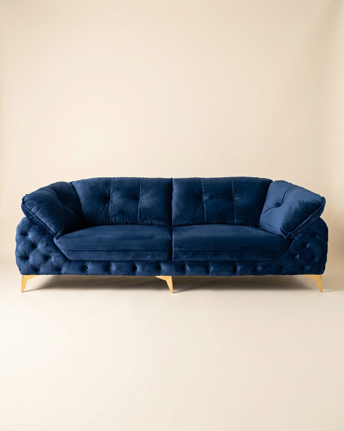 Oriel tufted sofa, studio photo