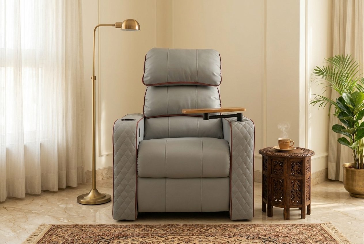 Cinema power recliner in a styled room