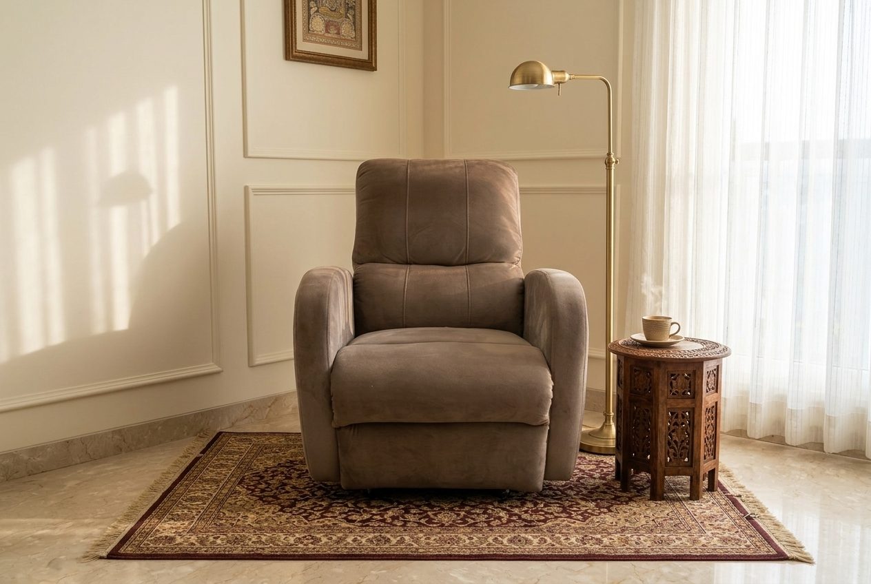 Ease recliner in a styled room