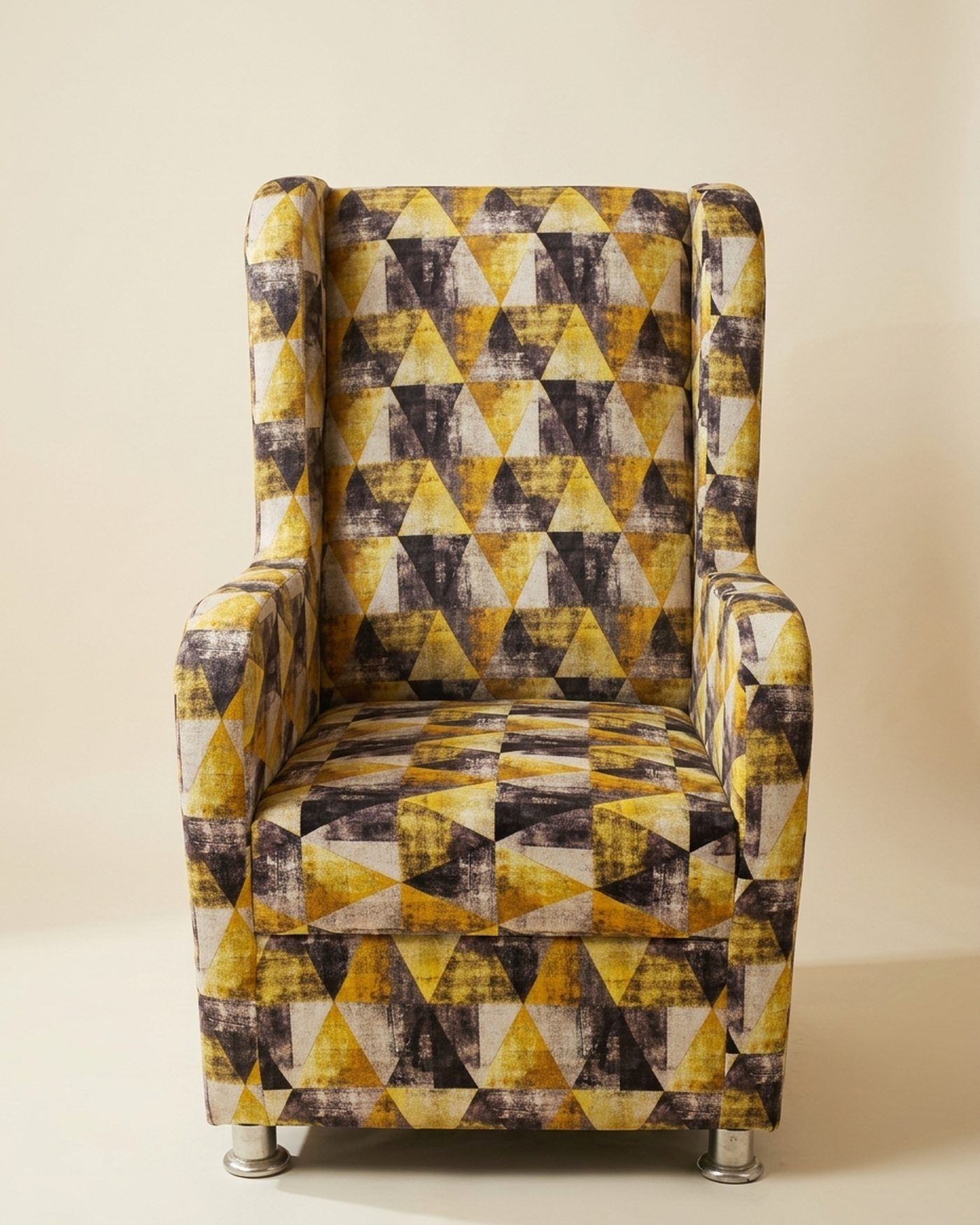 Harlequin wingback chair, studio photo