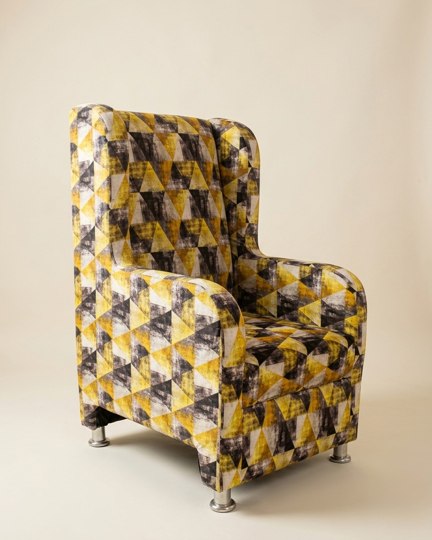 Harlequin wingback chair, view 3