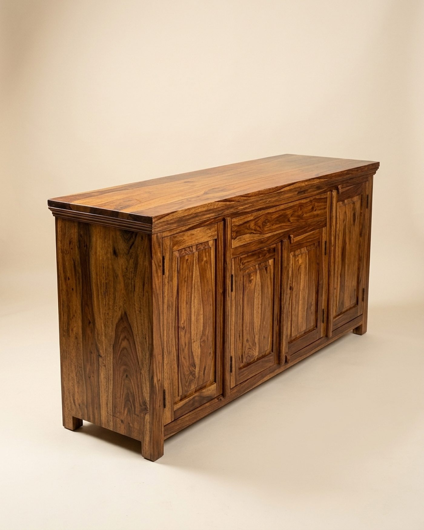 Louvred sideboard cabinet, view 2