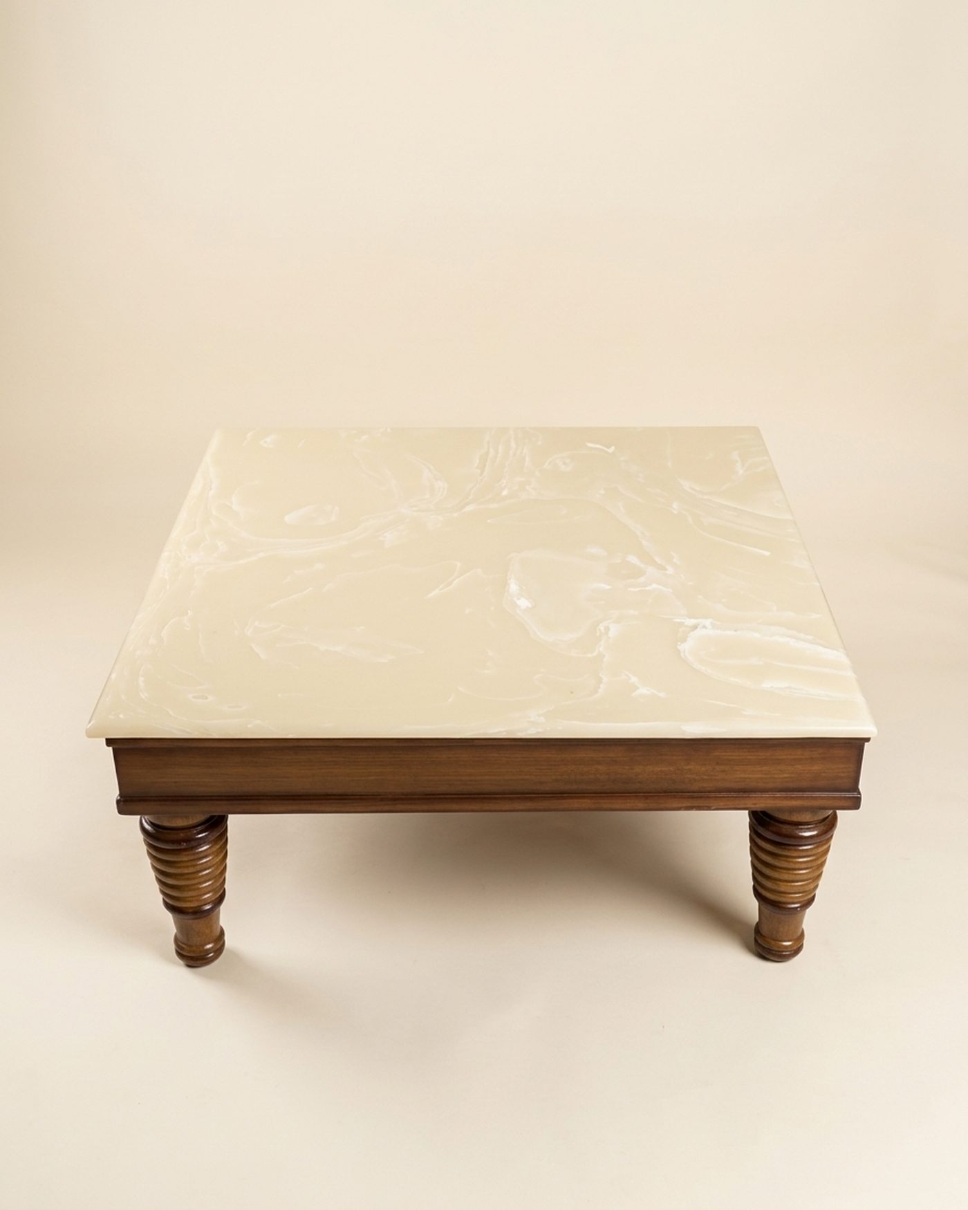 Marble Bun marble-top coffee table, view 2