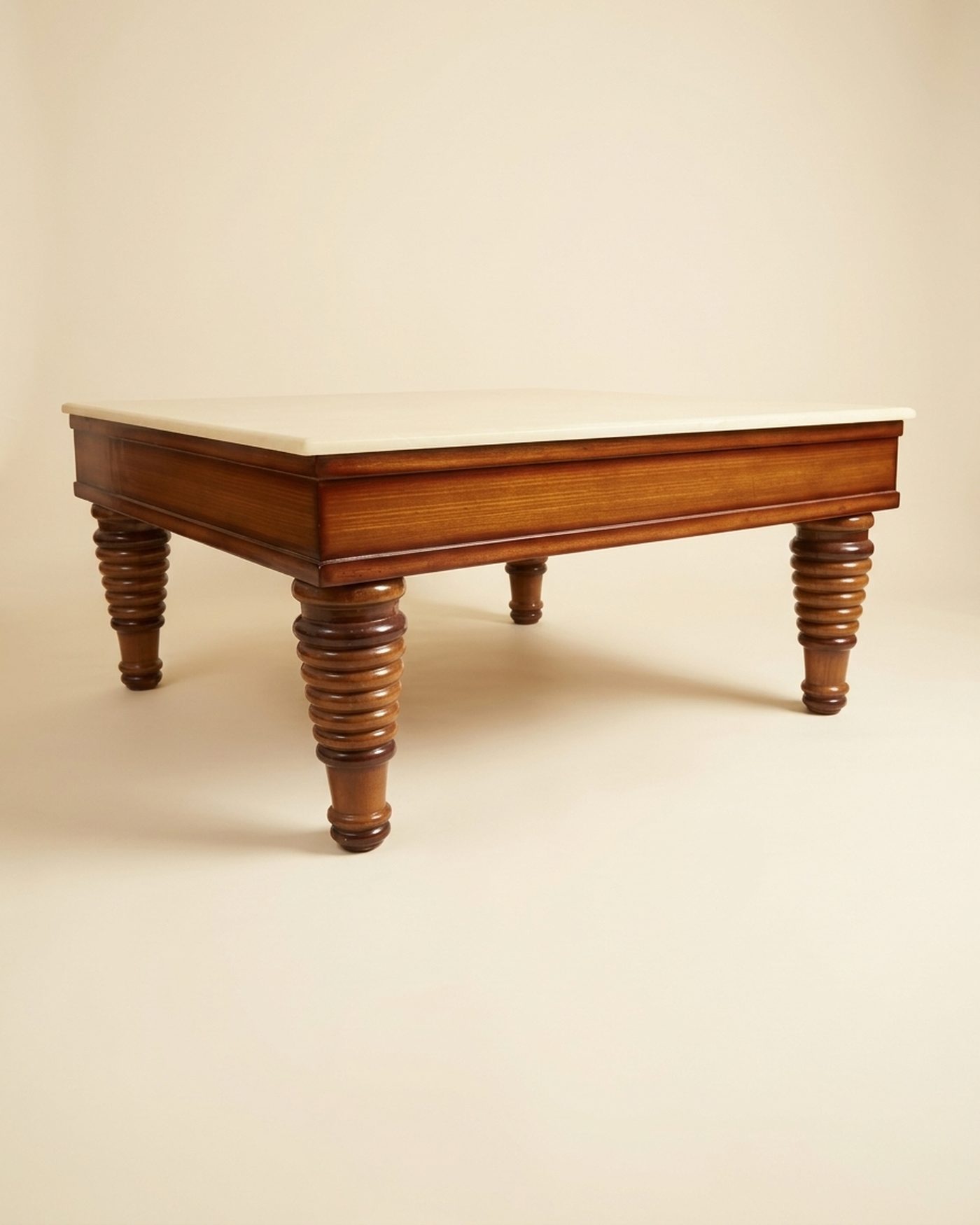Marble Bun marble-top coffee table, view 3