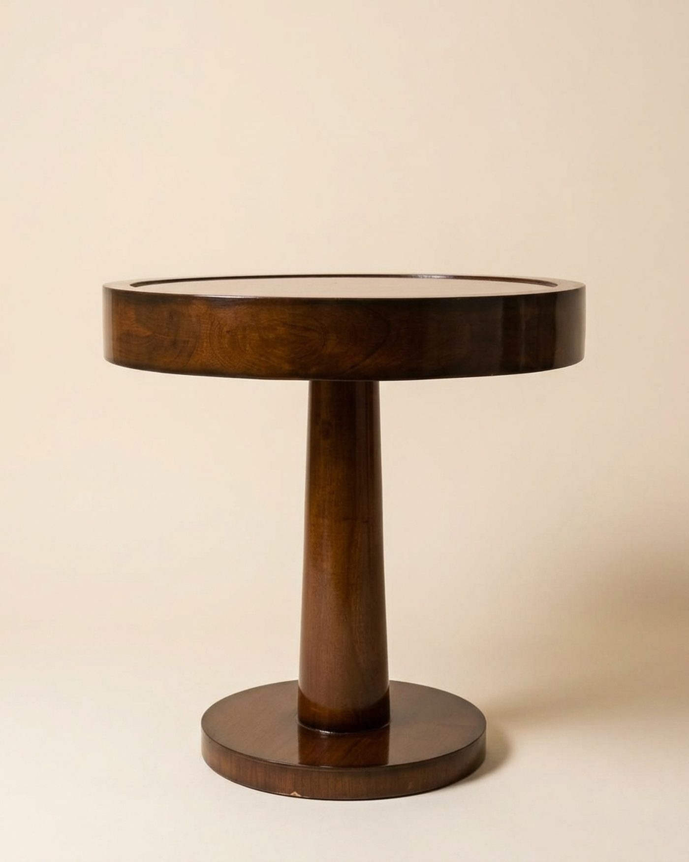 Pillar pedestal side table, studio photo