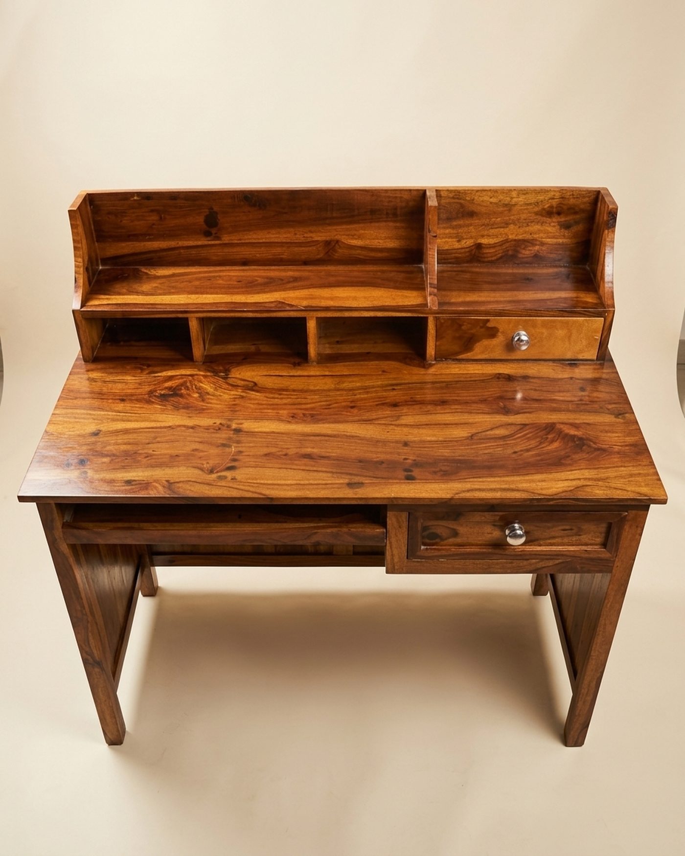 Scholar desk with hutch, view 3