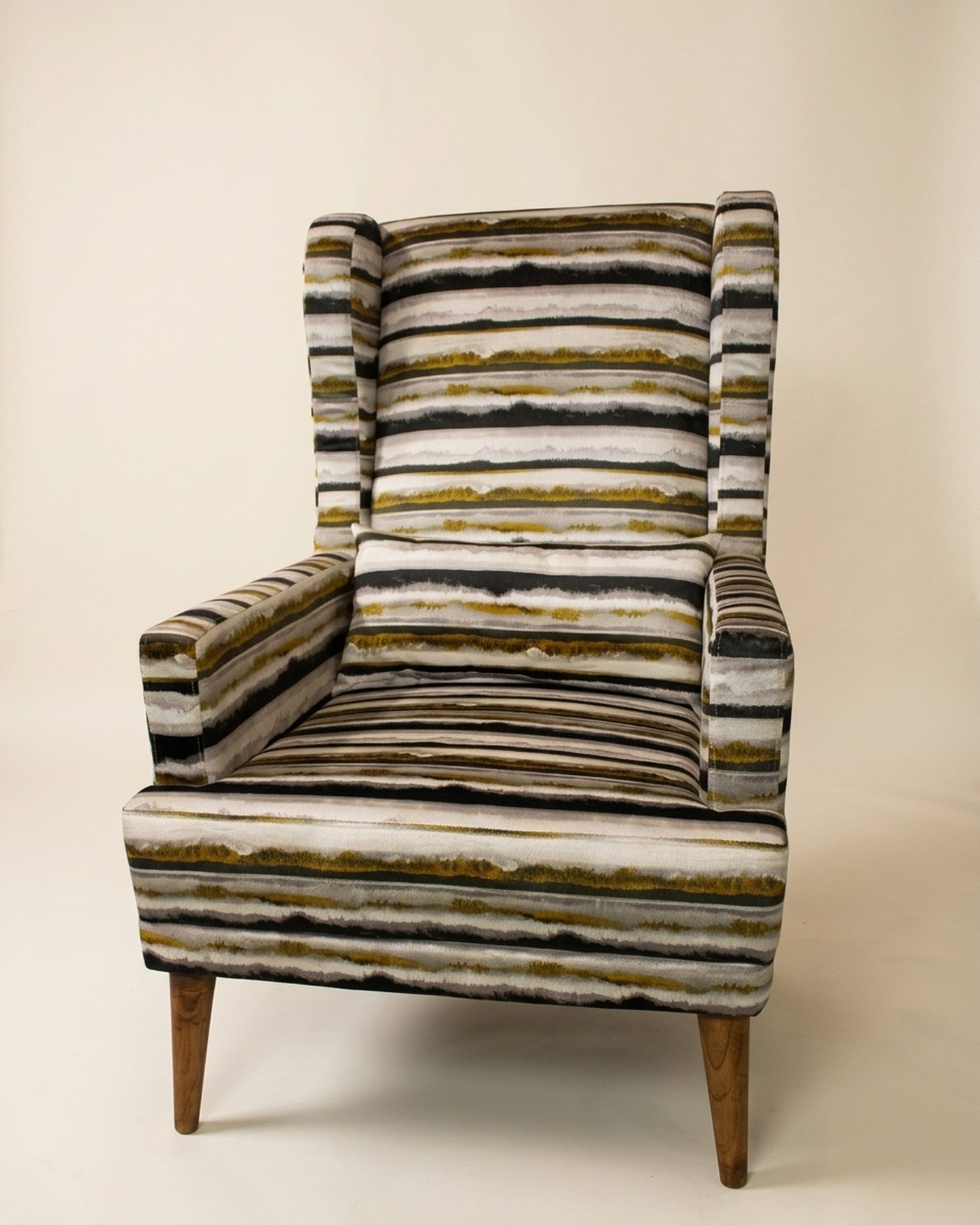 Stripe striped wingback, view 3