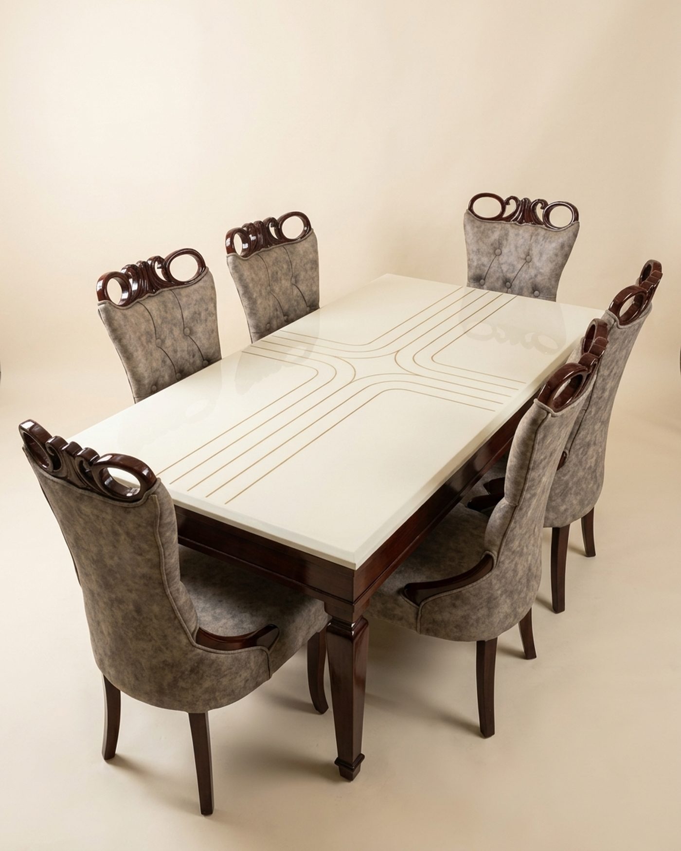 Victoria carved dining set, view 2