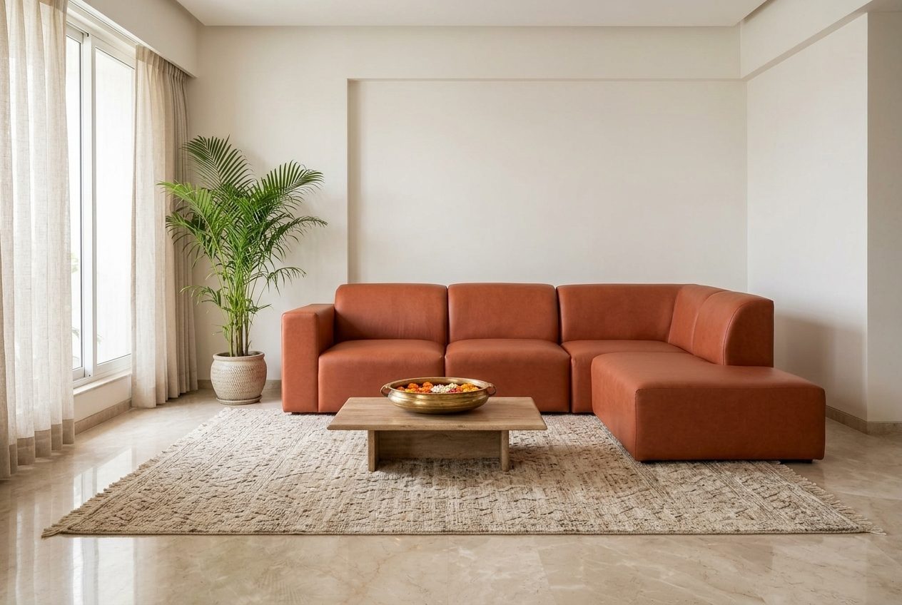 Siena modular sectional in a styled room
