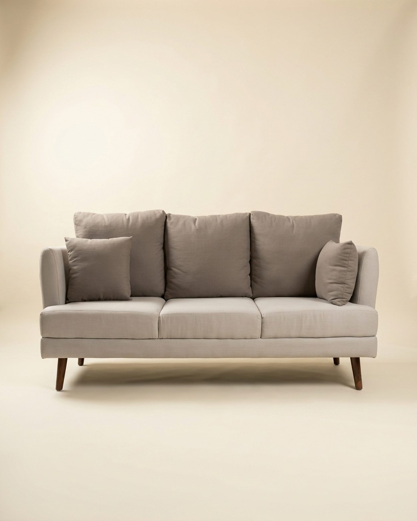 Ash three-seat sofa, studio photo