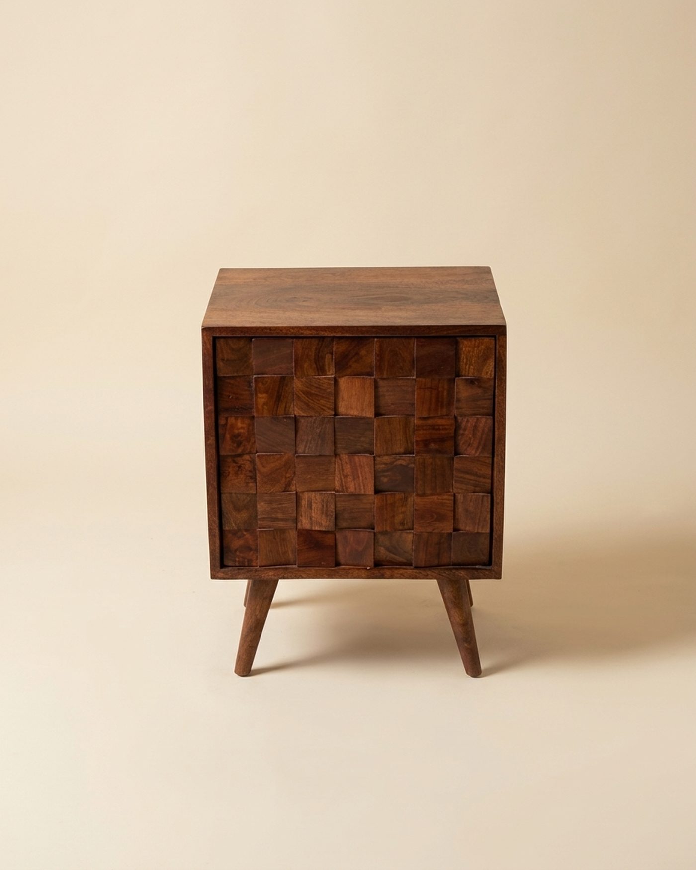 Block bedside table, studio photo