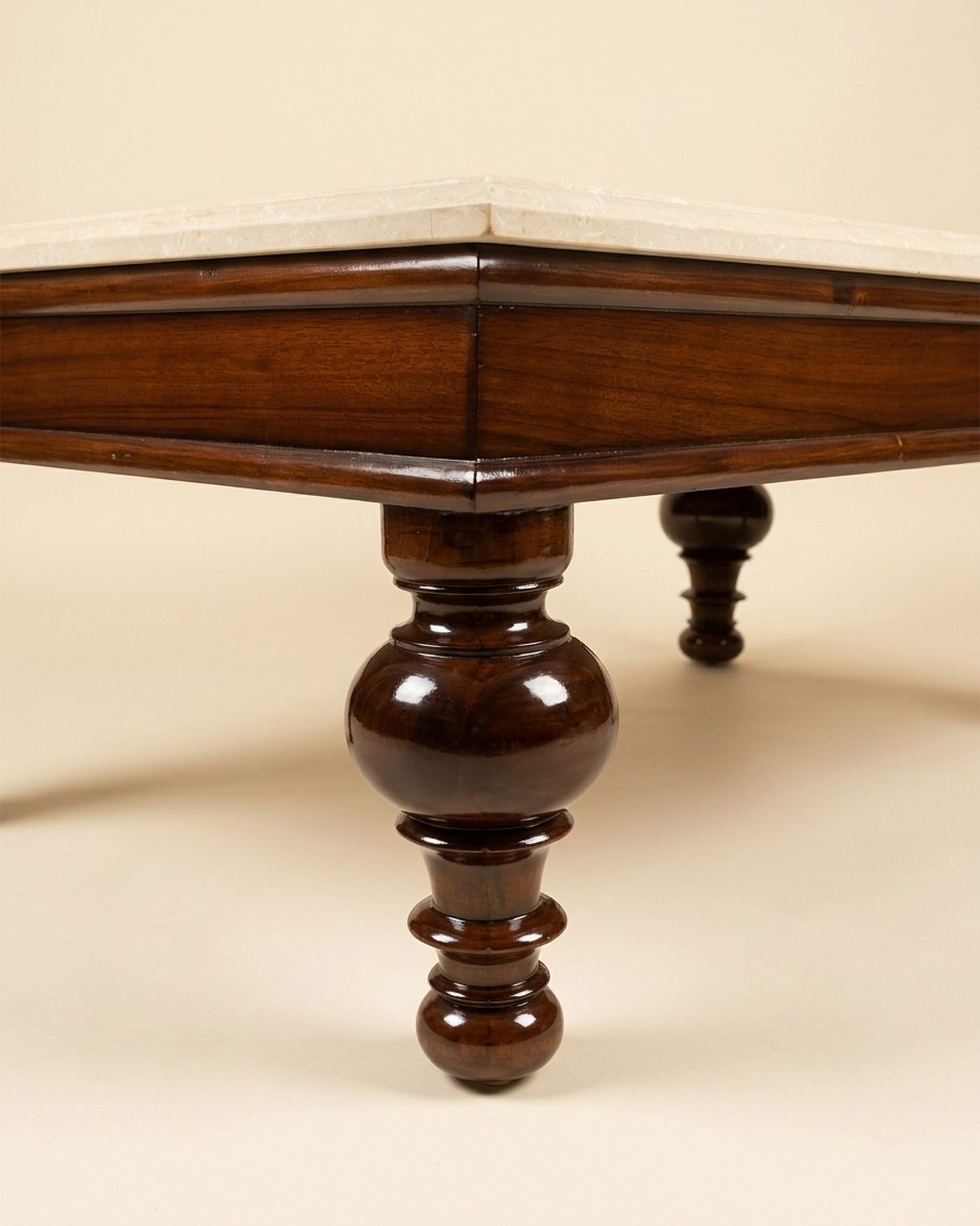 Bobbin turned-leg coffee table, view 2