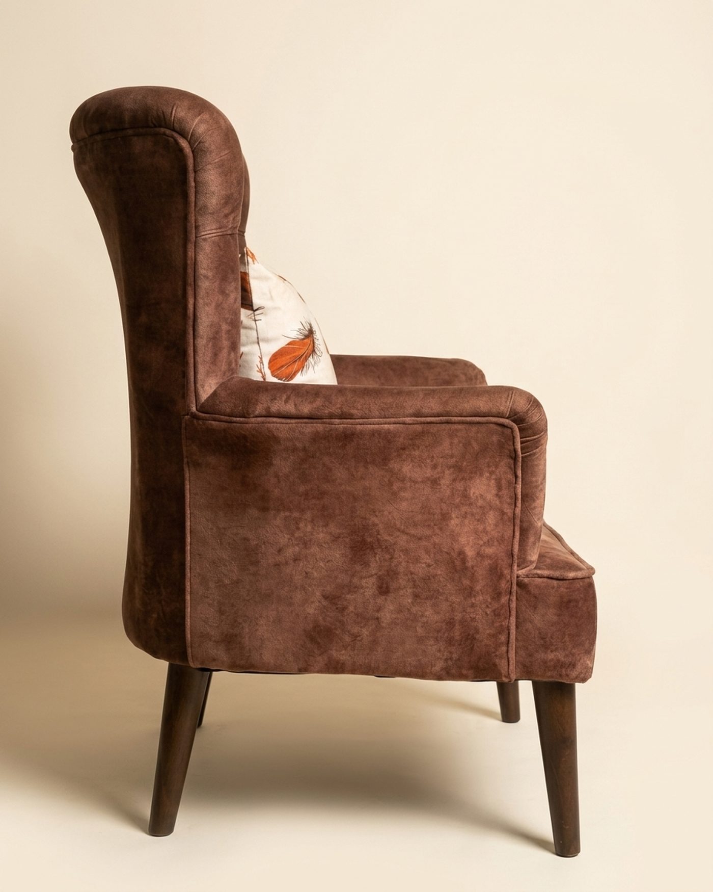 Cinder wingback chair, view 3
