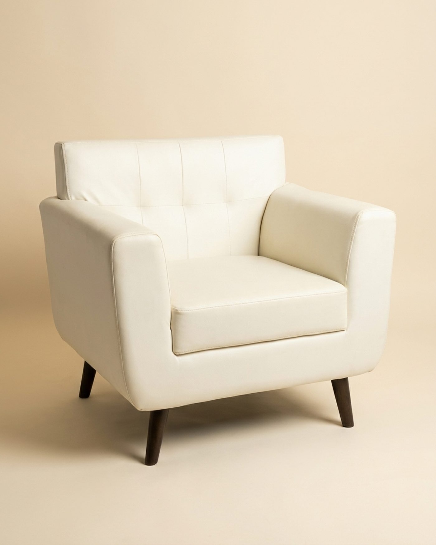 Cream armchair, view 3