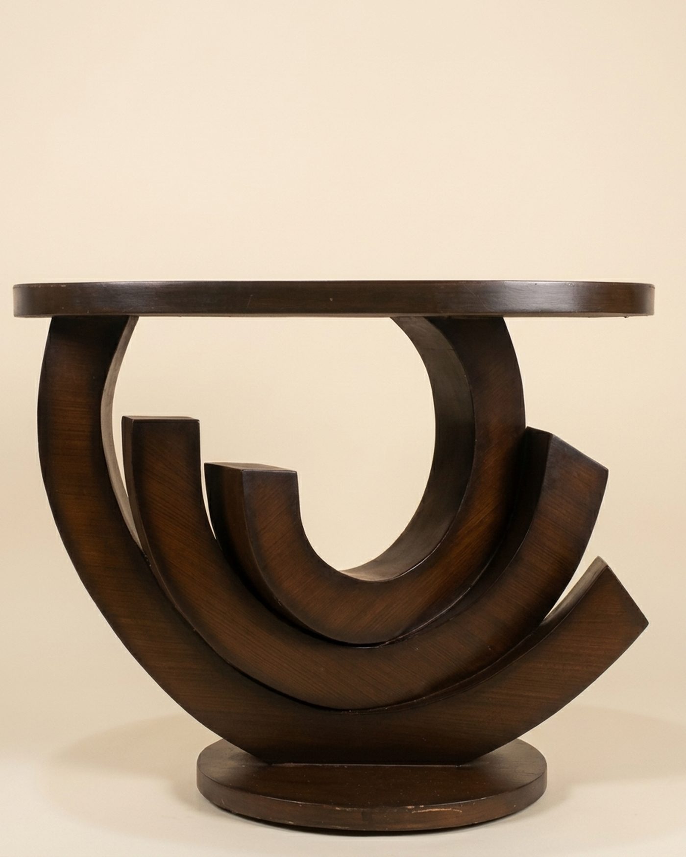 Crescent sculpted side table, view 3