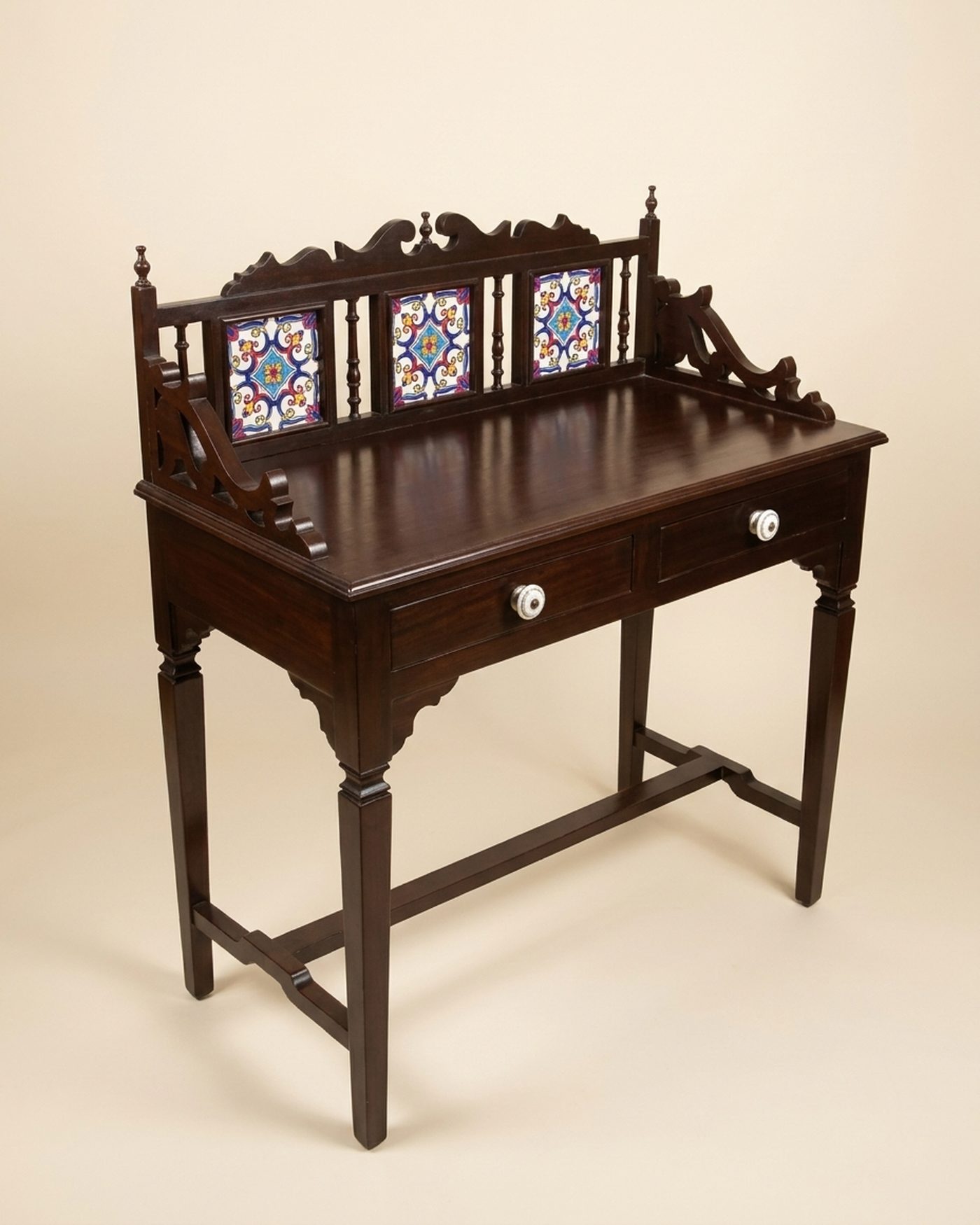 Darbar tile-crest writing desk, view 3