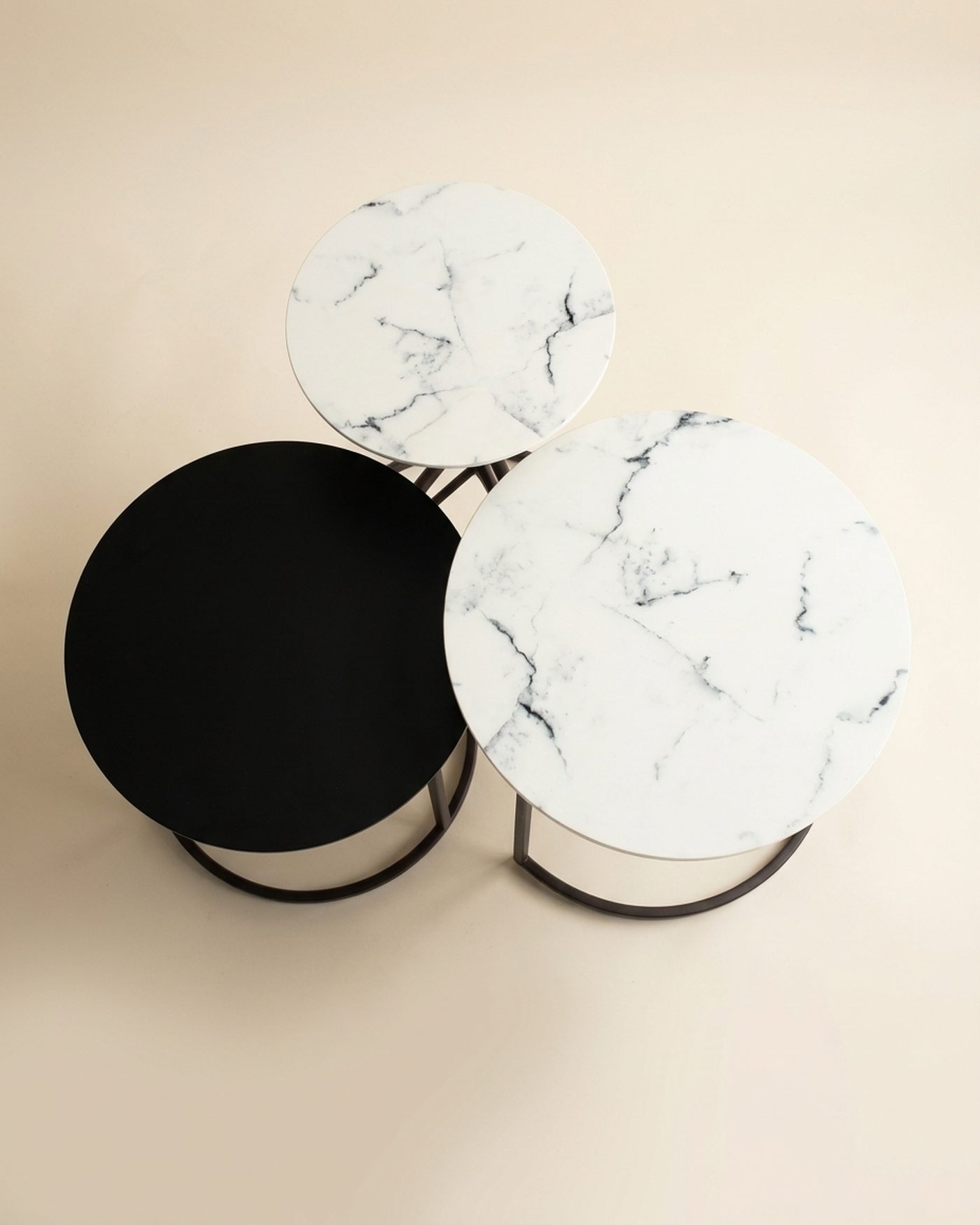 Duo nesting tables, view 2