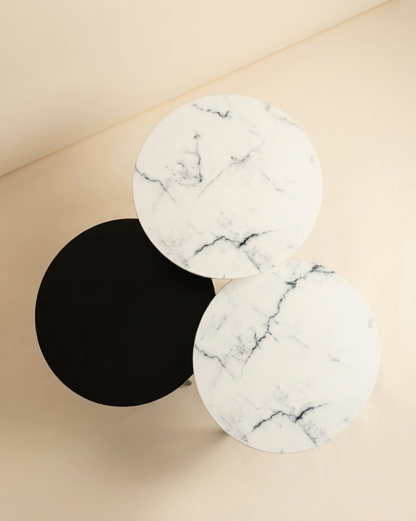 Duo nesting tables, view 3