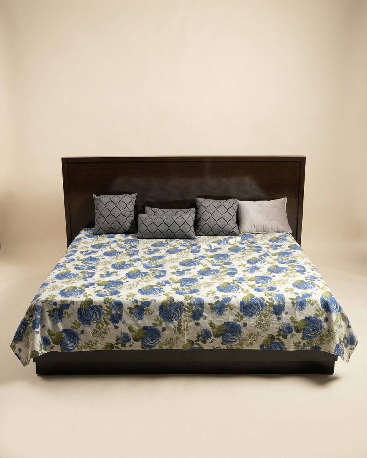 Ebony Bed platform bed, studio photo
